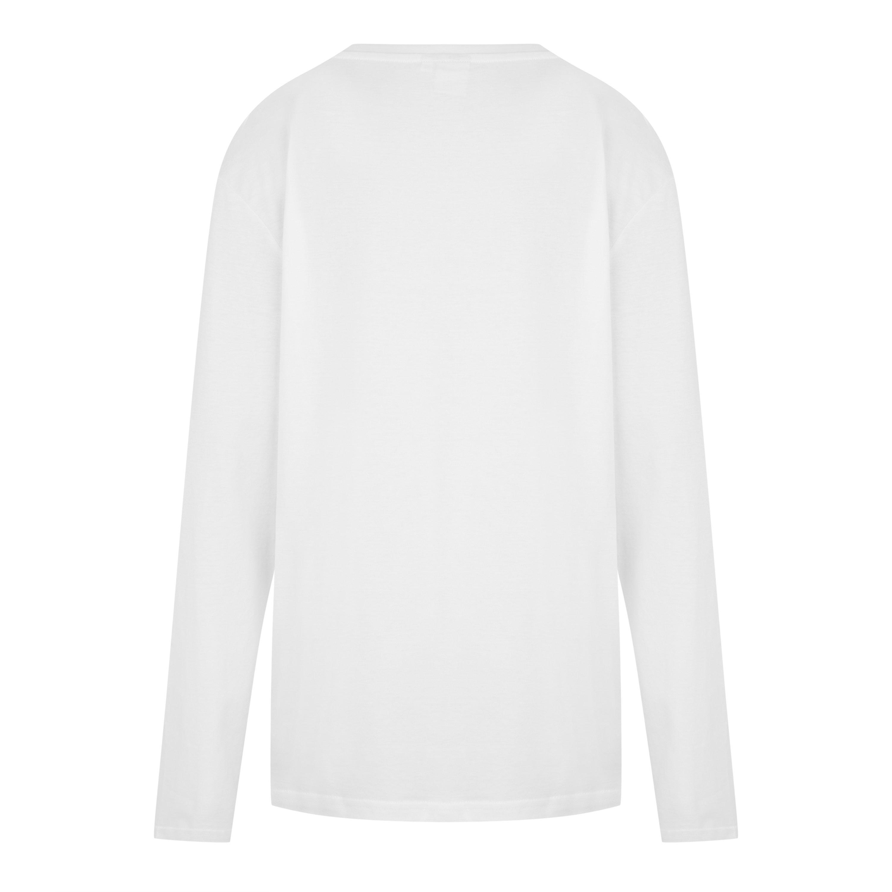 Bianco 10P - Boss - Kids Long-sleeve Large Logo Tee, Iconic Logo Print T-Shirt - 4