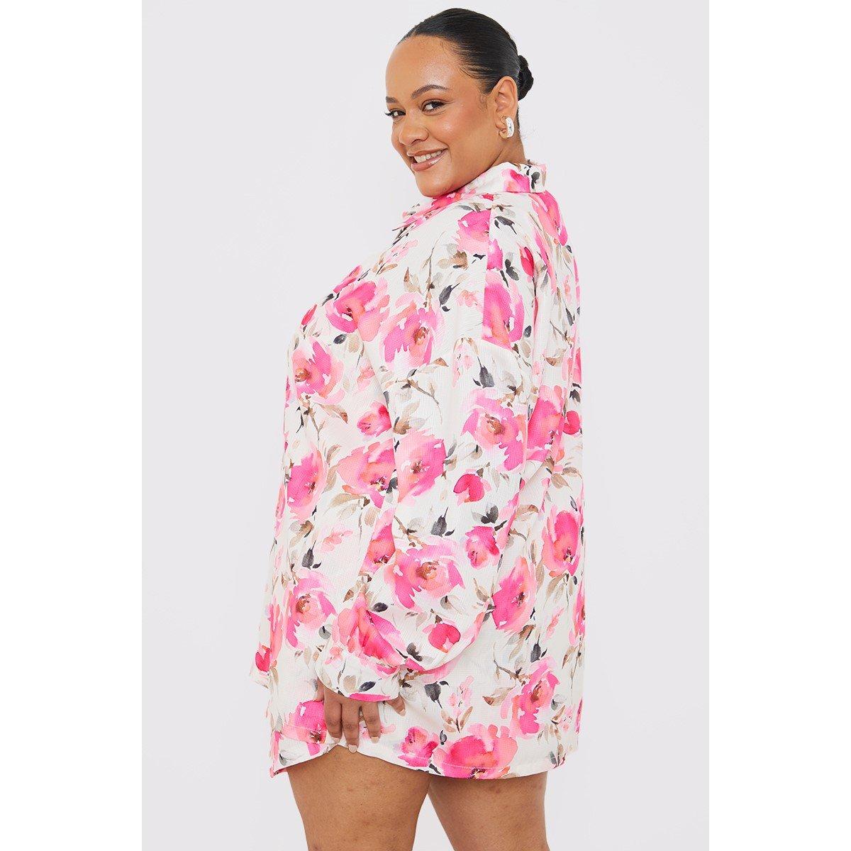 Pink - In The Style - In The Style Curve Pink Shirt - 4