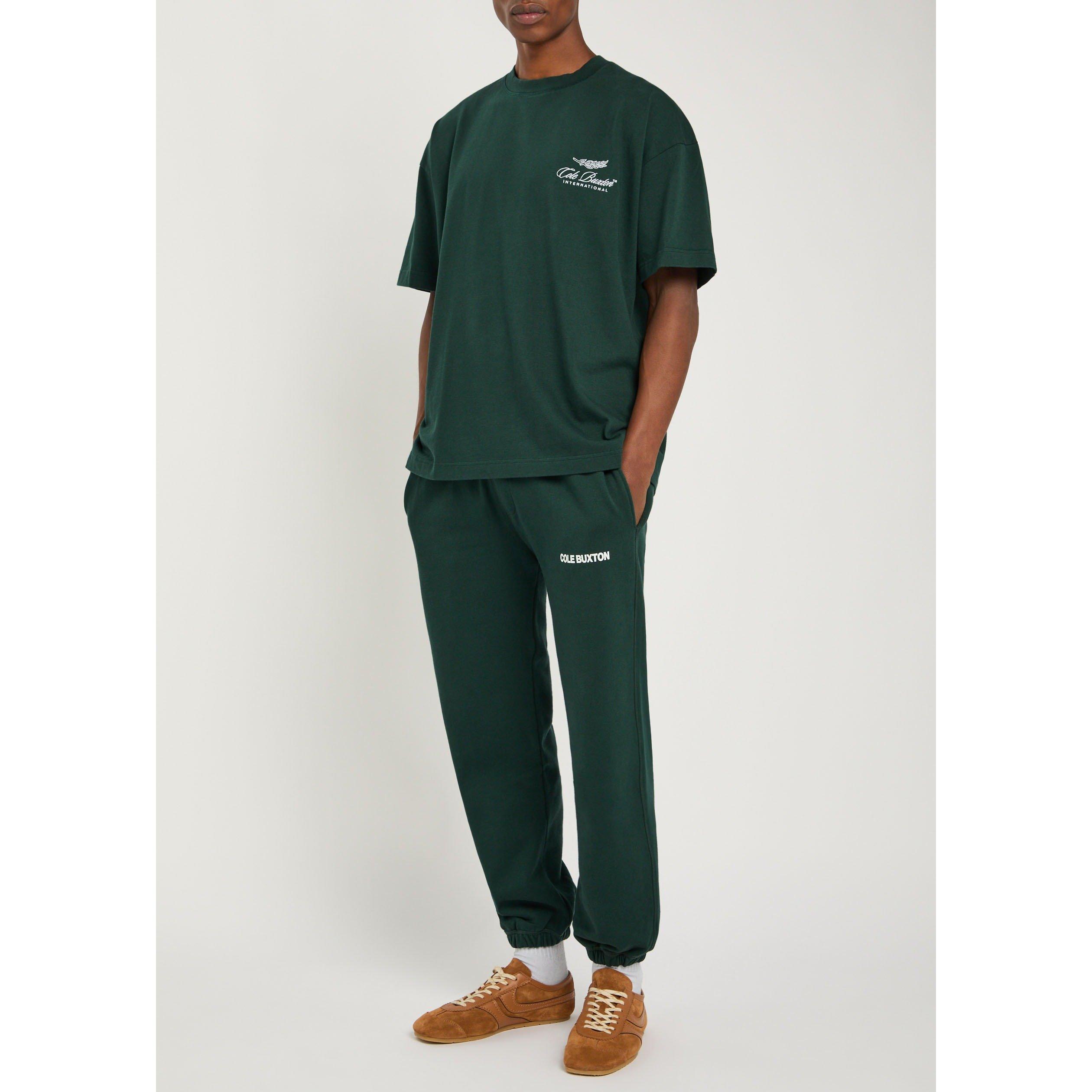 GREEN - Cole Buxton - Men's International Cotton Short-Sleeve Oversized T-Shirt - 5