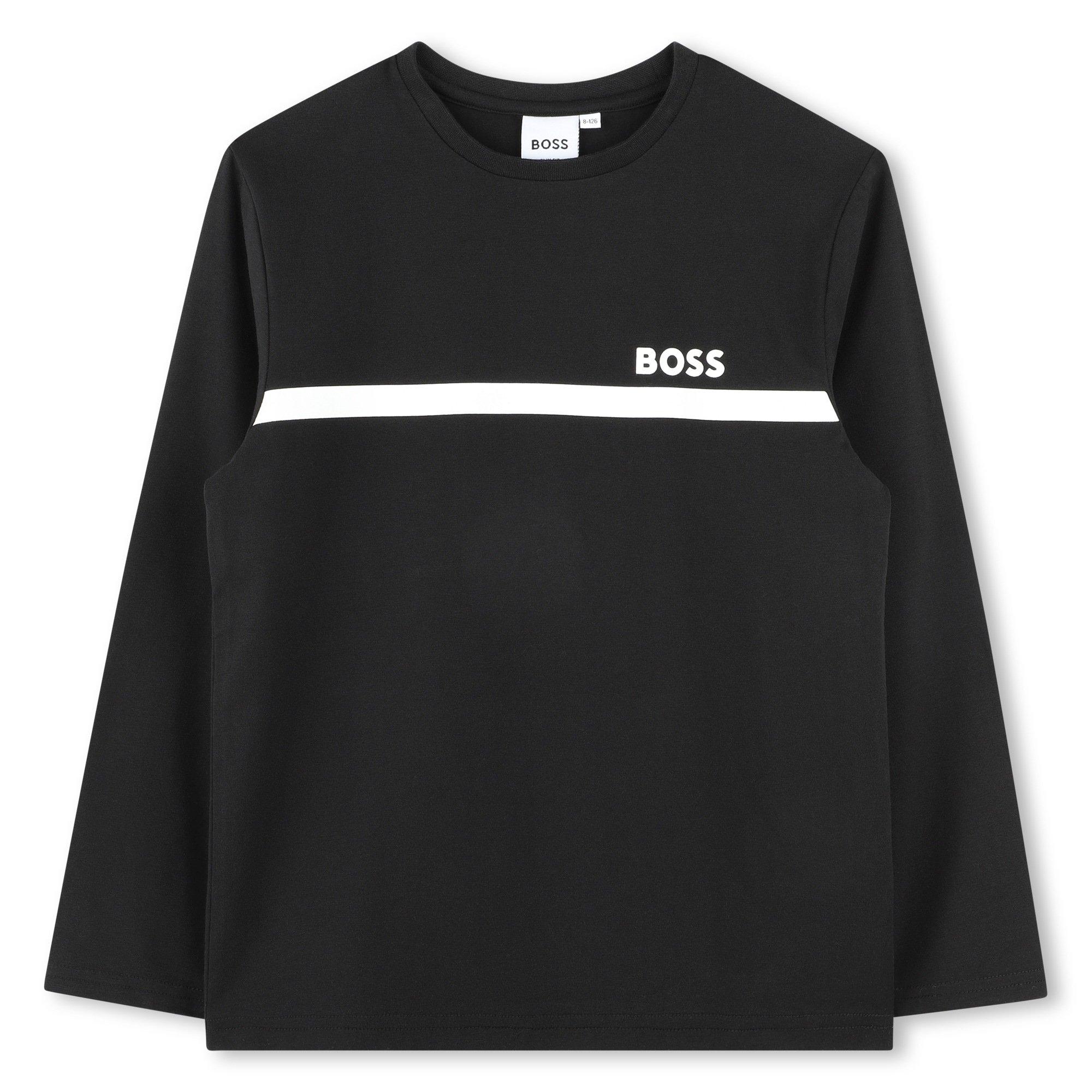 Zwart/Wit M41 - Boss - Kids 2 Pack Long-sleeve T-Shirt, Iconic Logo Design - 3