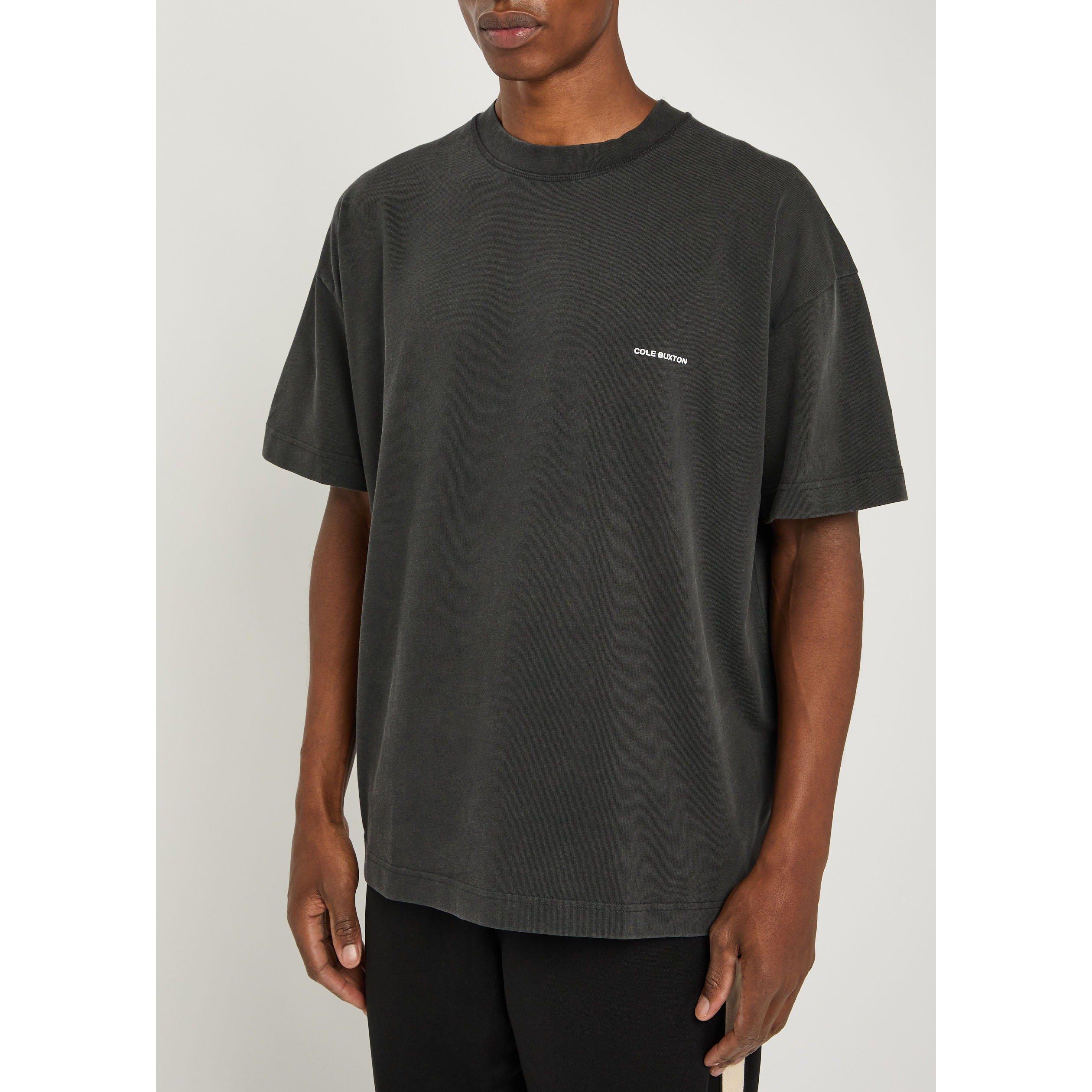 BLACK - Cole Buxton - Men's Mini Logo Cotton Short-Sleeve T-Shirt - 2