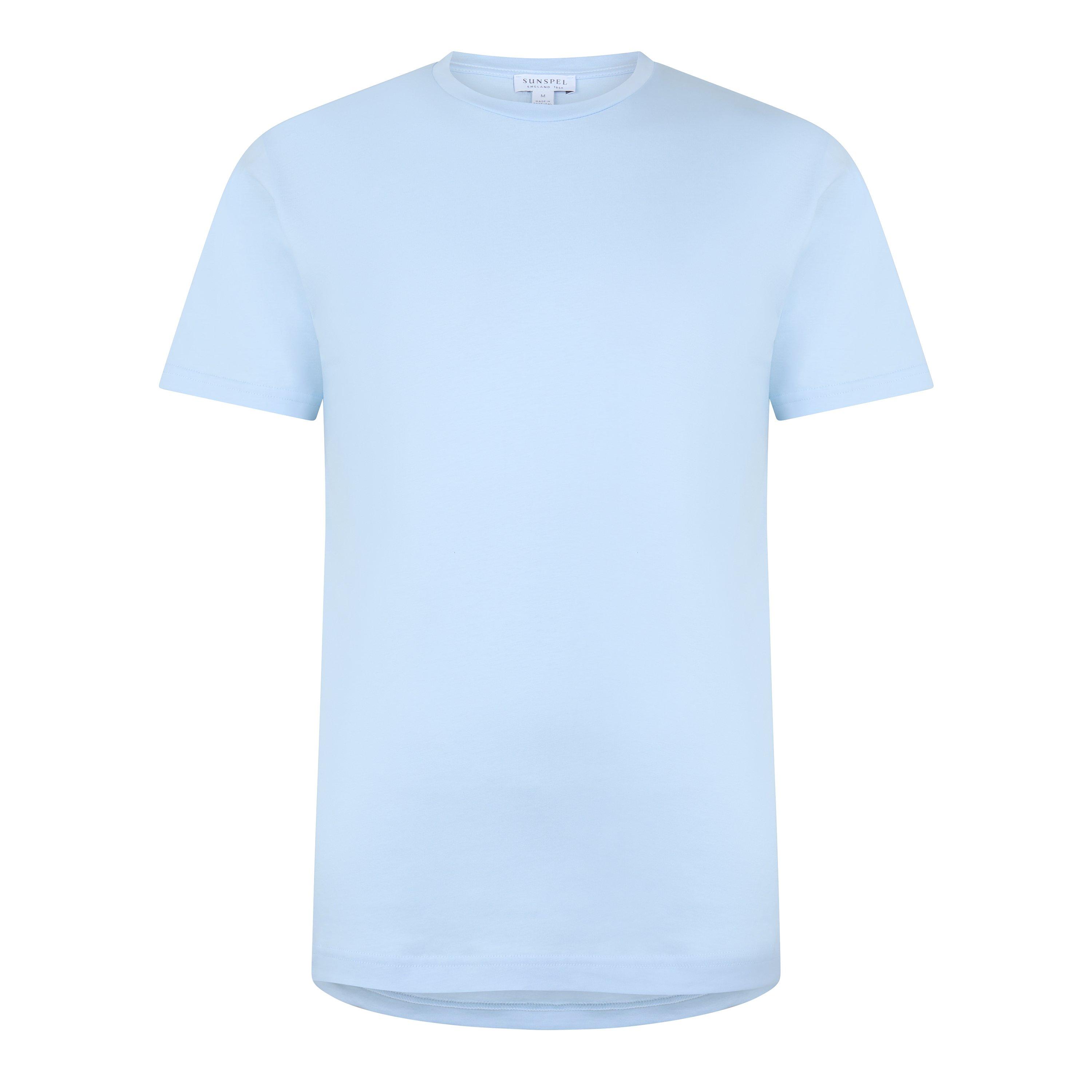 LIGHT BLUE - Sunspel - SUN TEE SS CLSC - 1