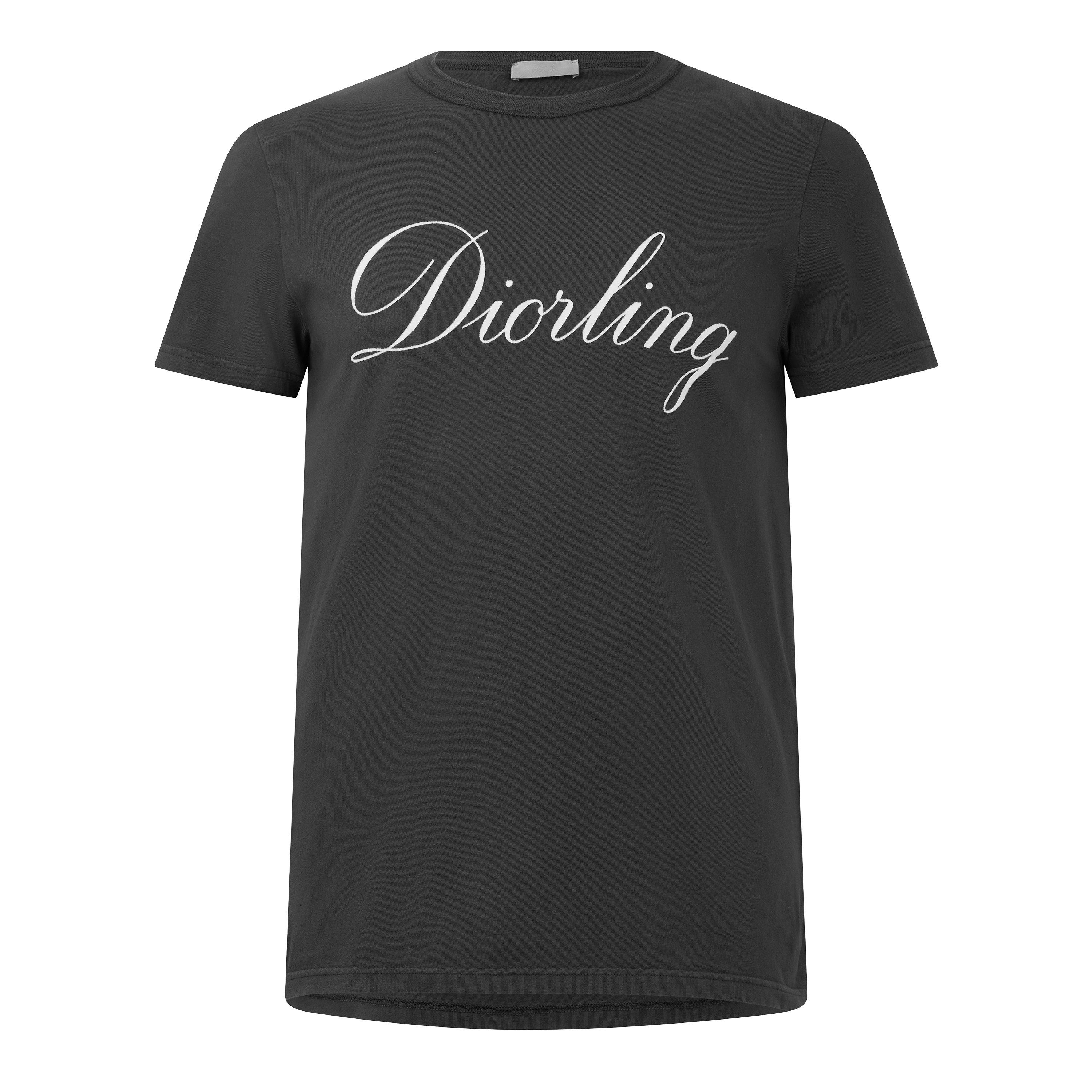 GREY - DIOR - Men's CD Diorling Short-Sleeve Cotton T-Shirt - 1