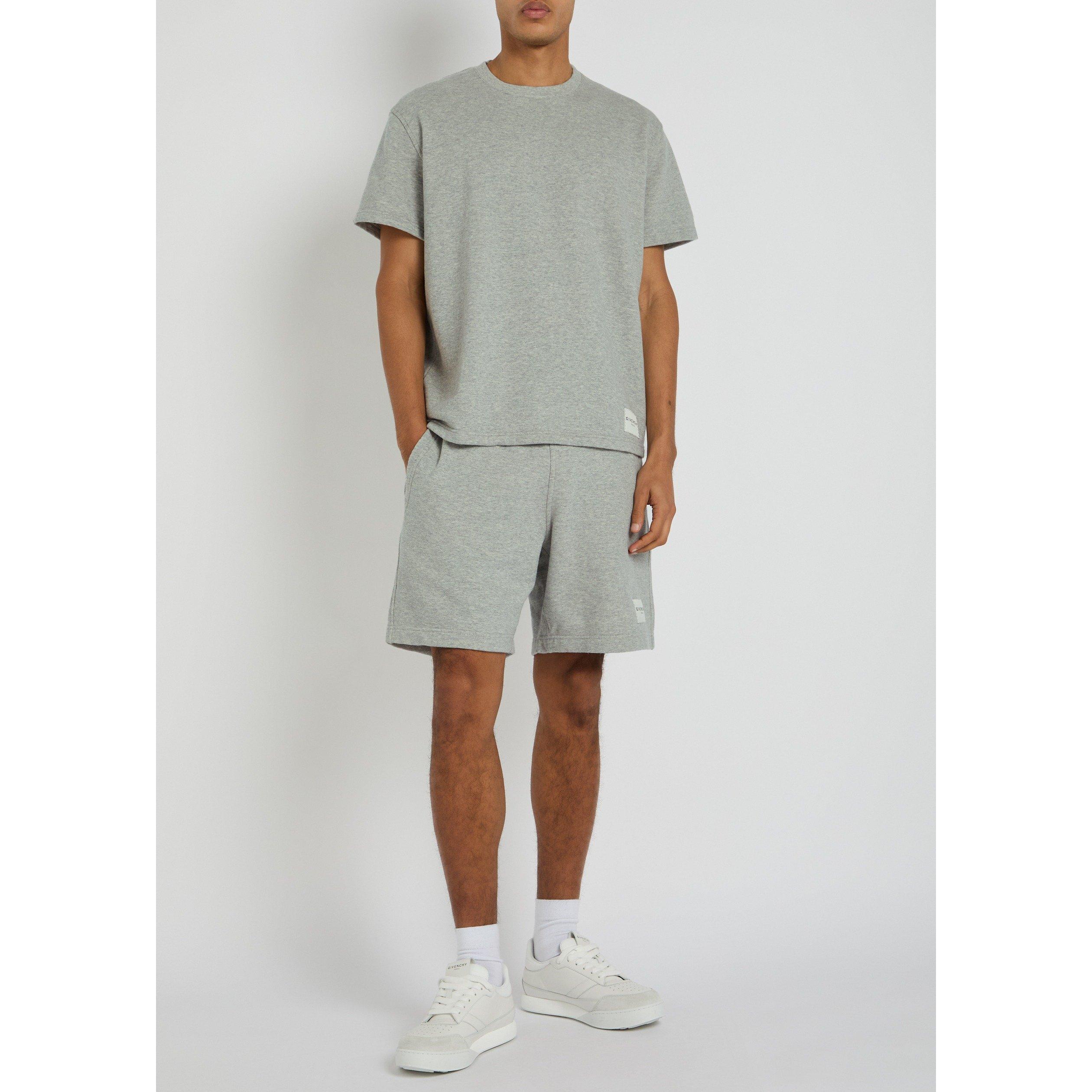 LIGHT GREY - GIVENCHY - GIV SHORT SLEEVES SWEATSHIRT - 5