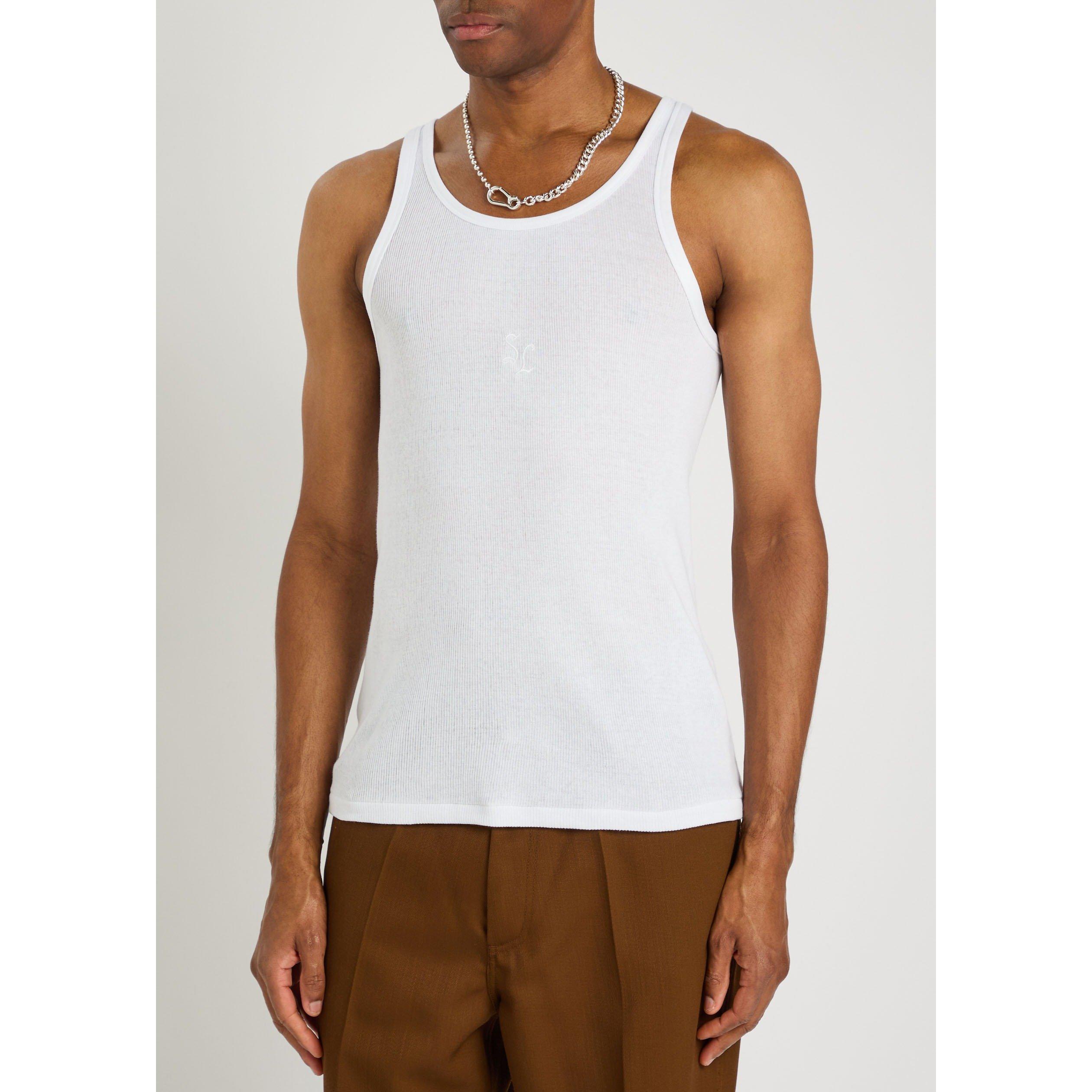 WHITE - Second Layer - Men's Wife Pleaser Cotton Slim-Fit Tank Top - 2