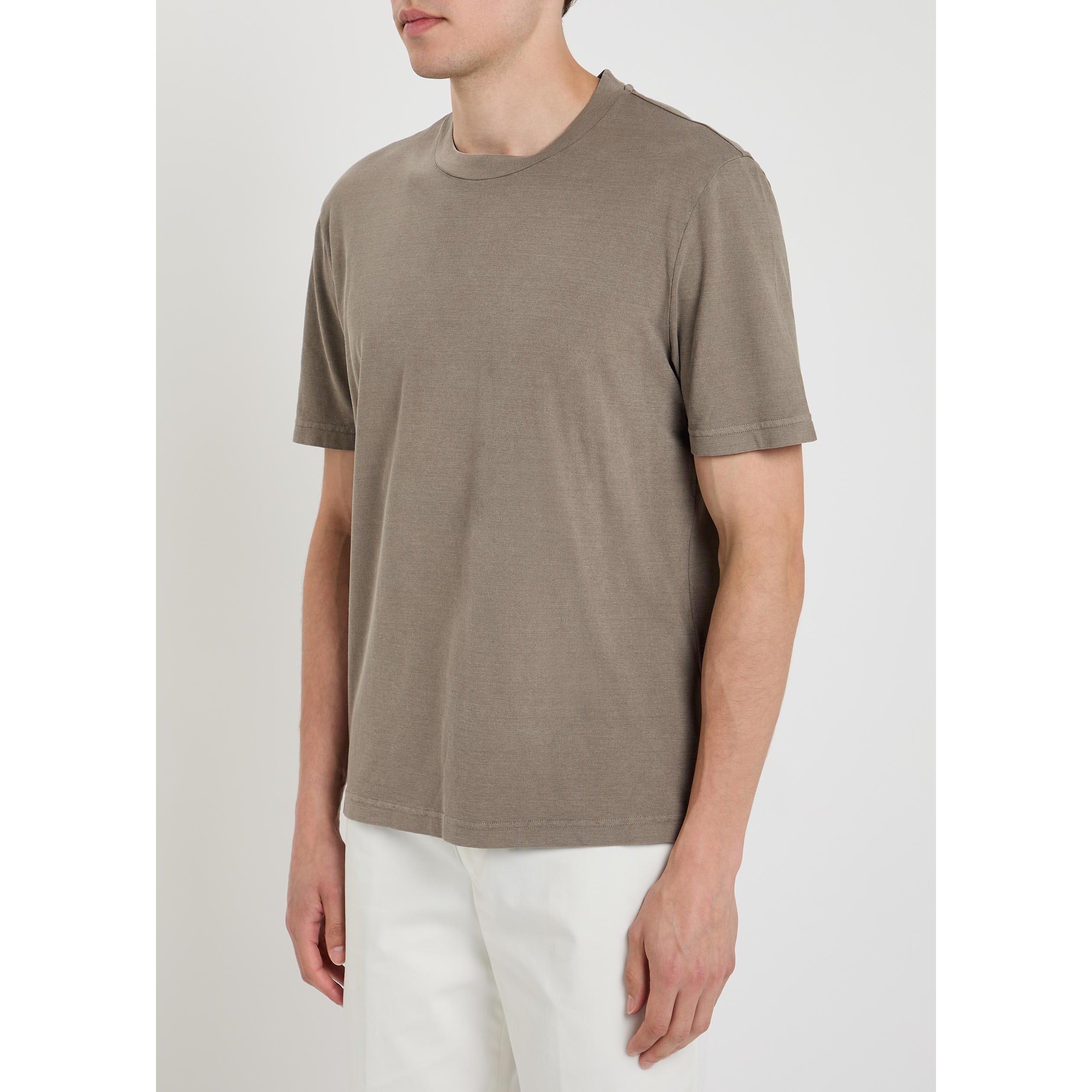 BROWN - Tods - Men's Cotton T-Shirt - 2