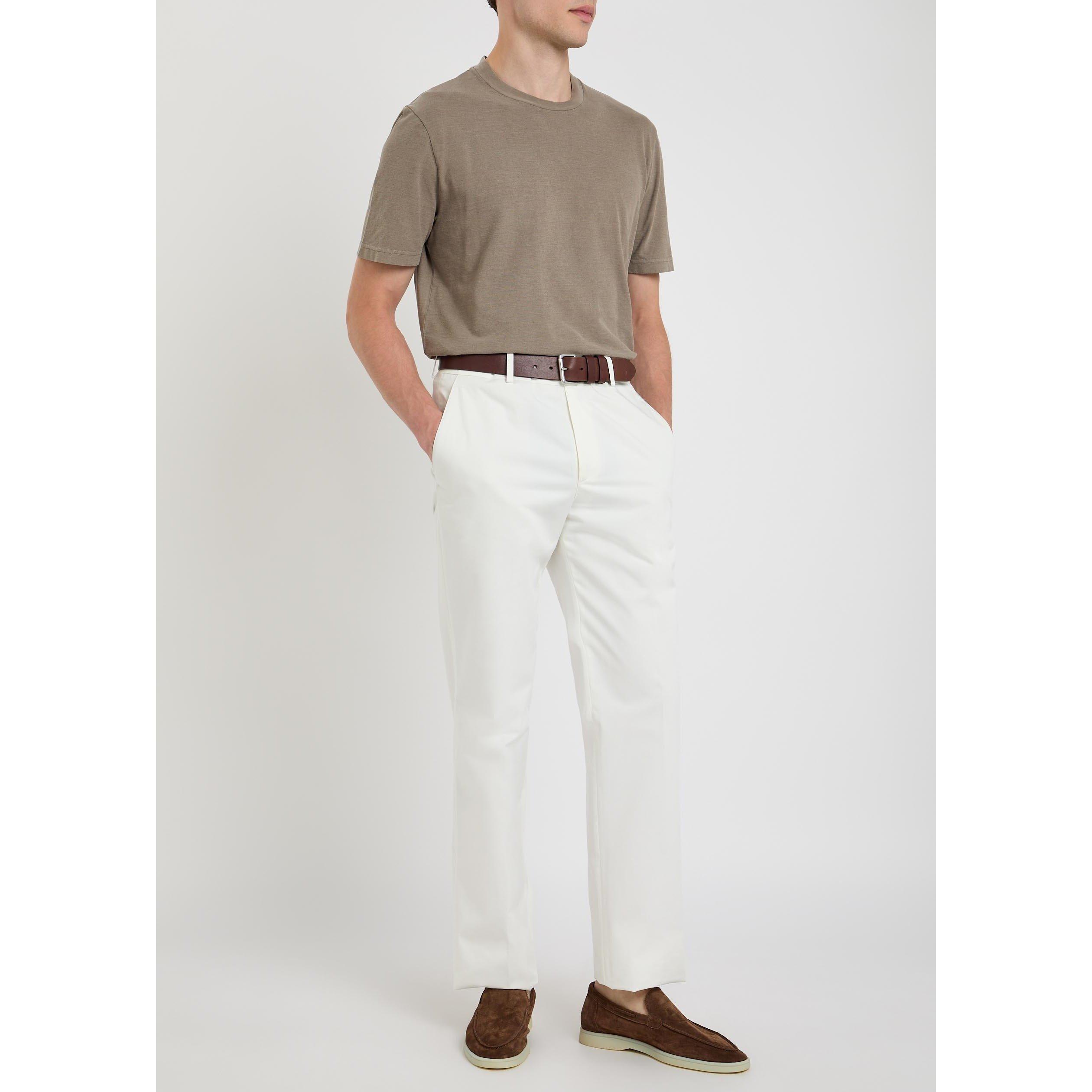 BROWN - Tods - Men's Cotton T-Shirt - 5