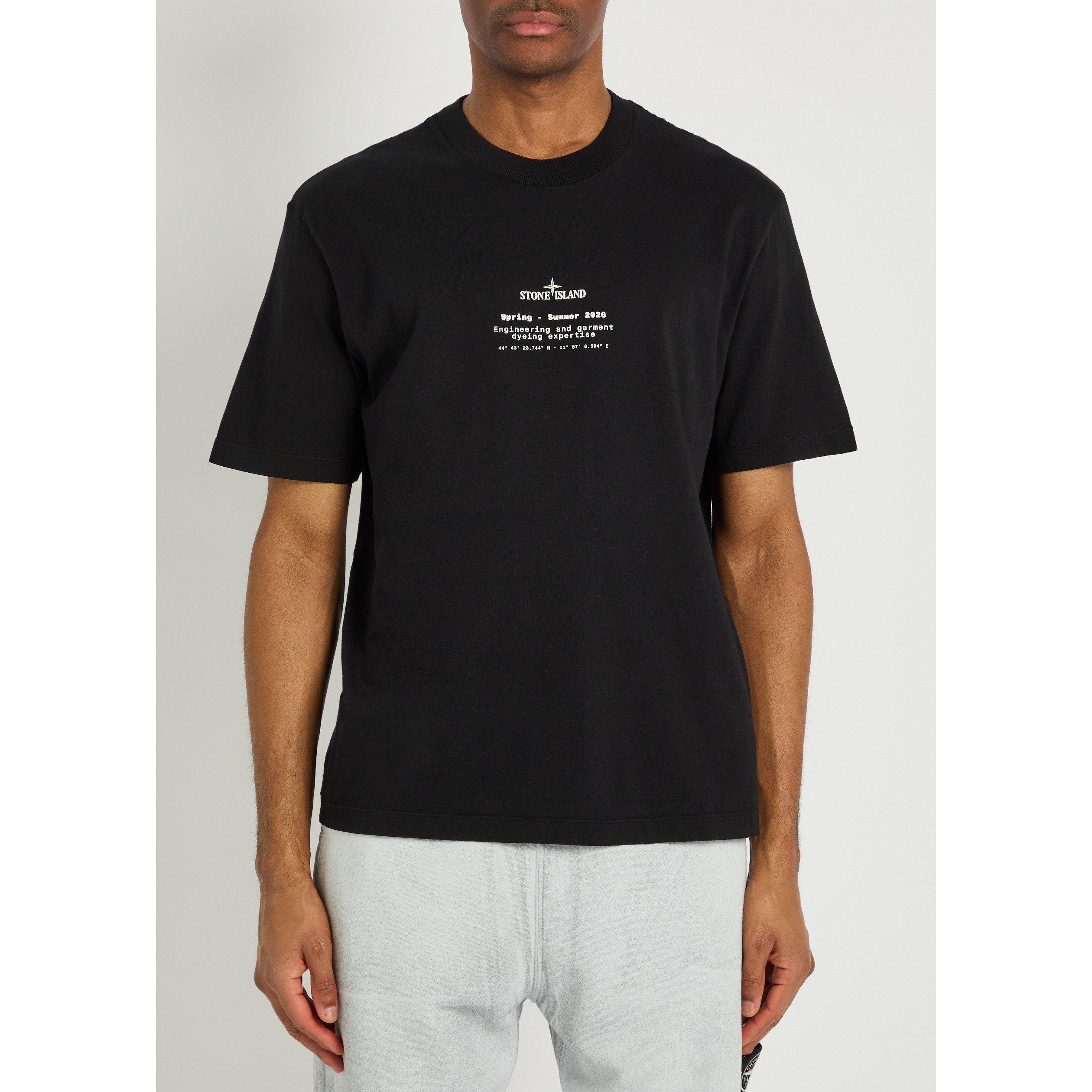 BLACK - Stone Island - Men's Camo Cotton Short-Sleeve T-Shirt - 2