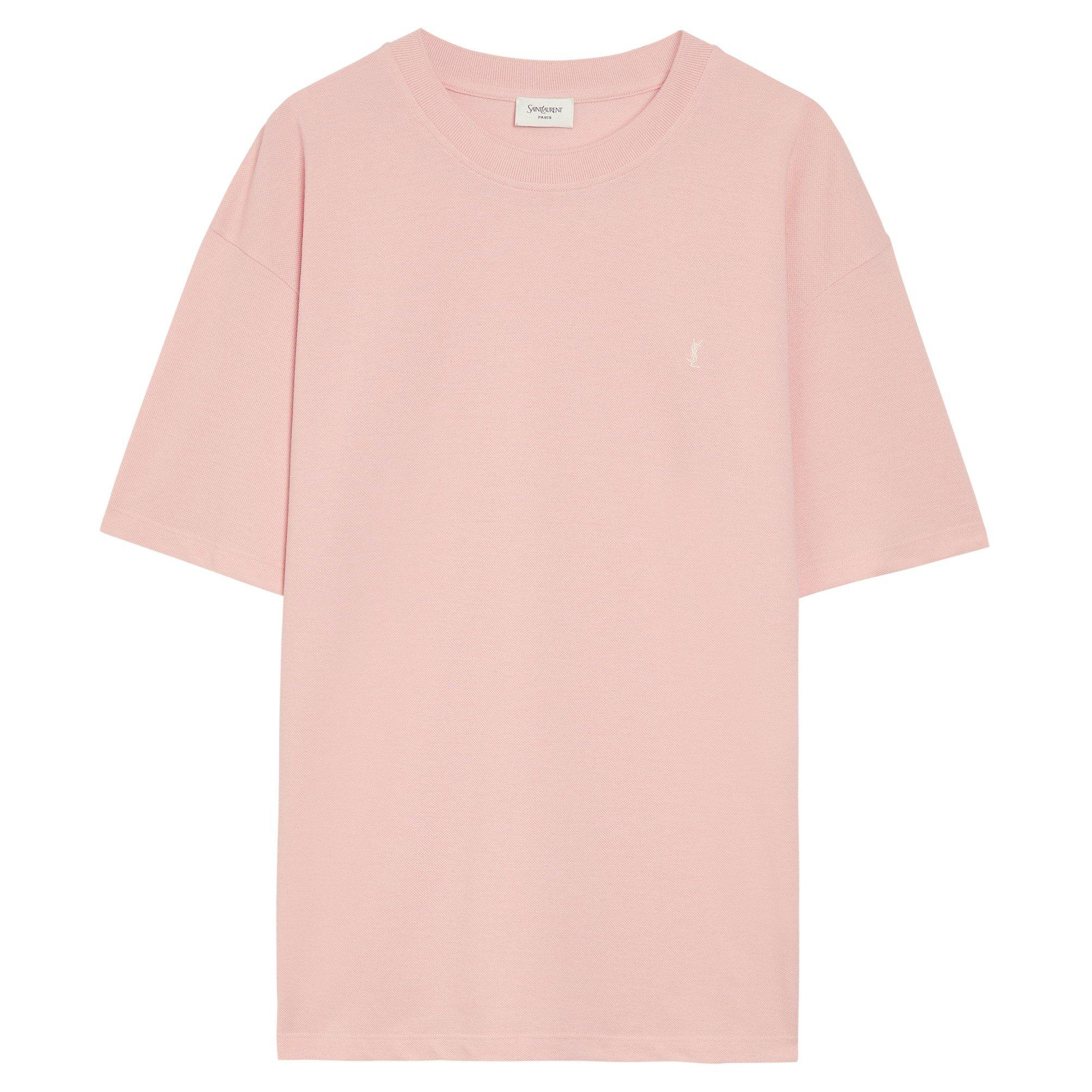 PINK - Saint Laurent - YSL T SHIRT LARGE BORD C - 1