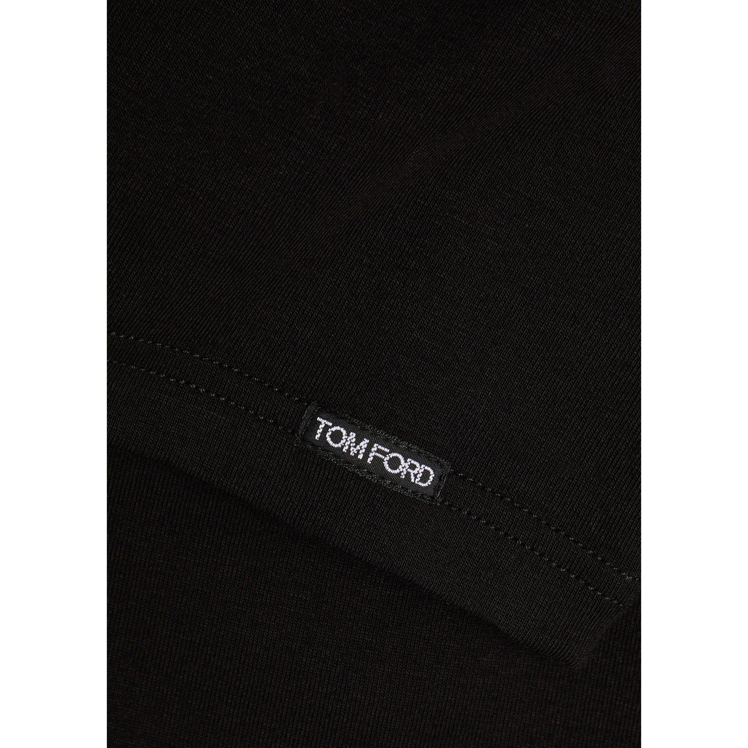 BLACK - Tom Ford - T-SHIRT CREW COTTON STRETCH JE - 4