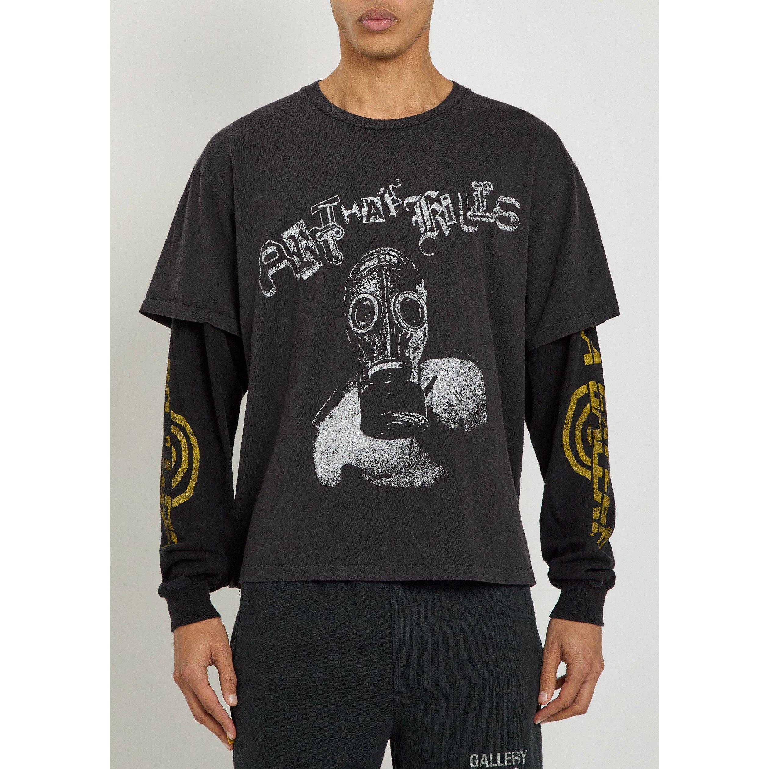 BLACK - Gallery Dept - GD DOUBLE LAYERED TEE - 2