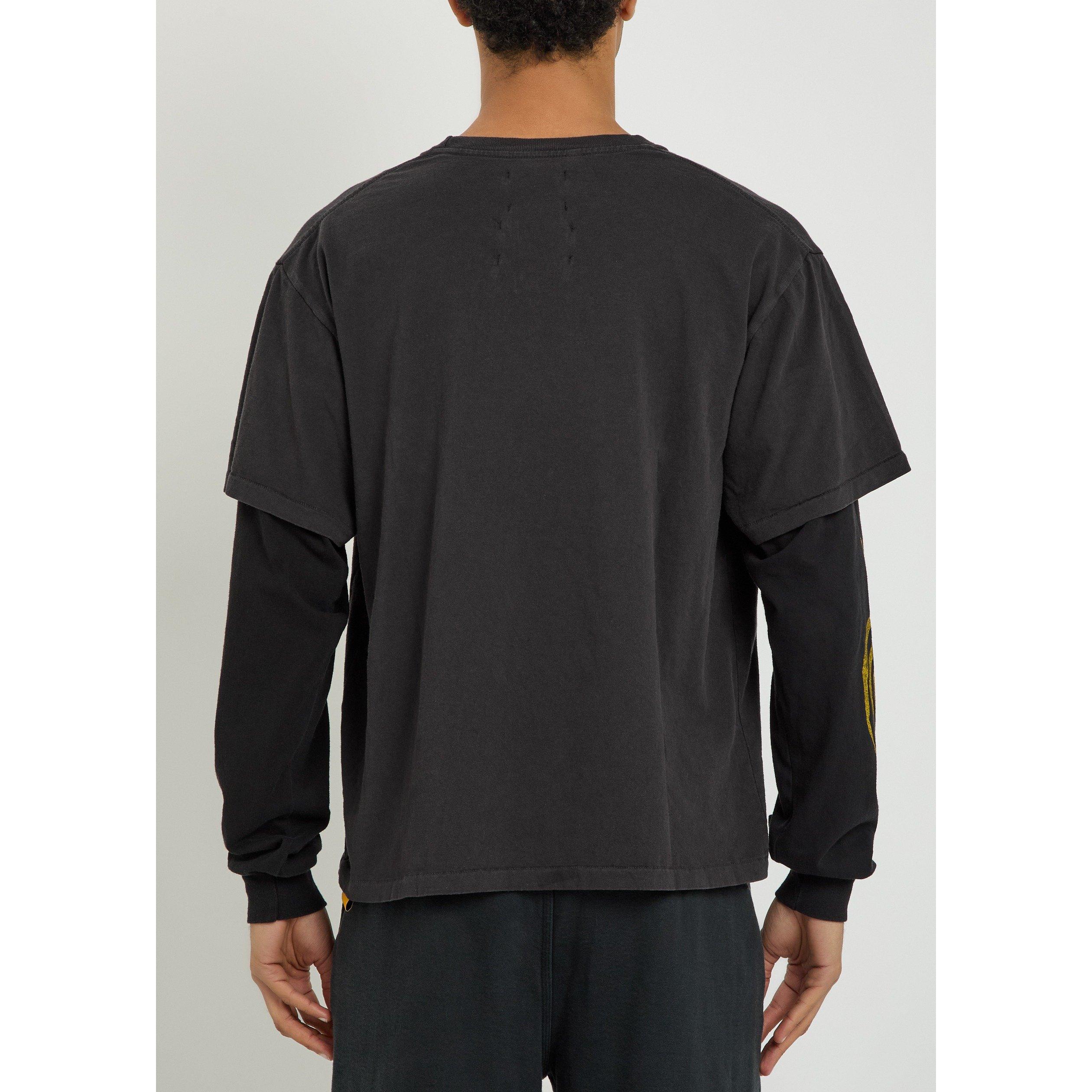 BLACK - Gallery Dept - GD DOUBLE LAYERED TEE - 3