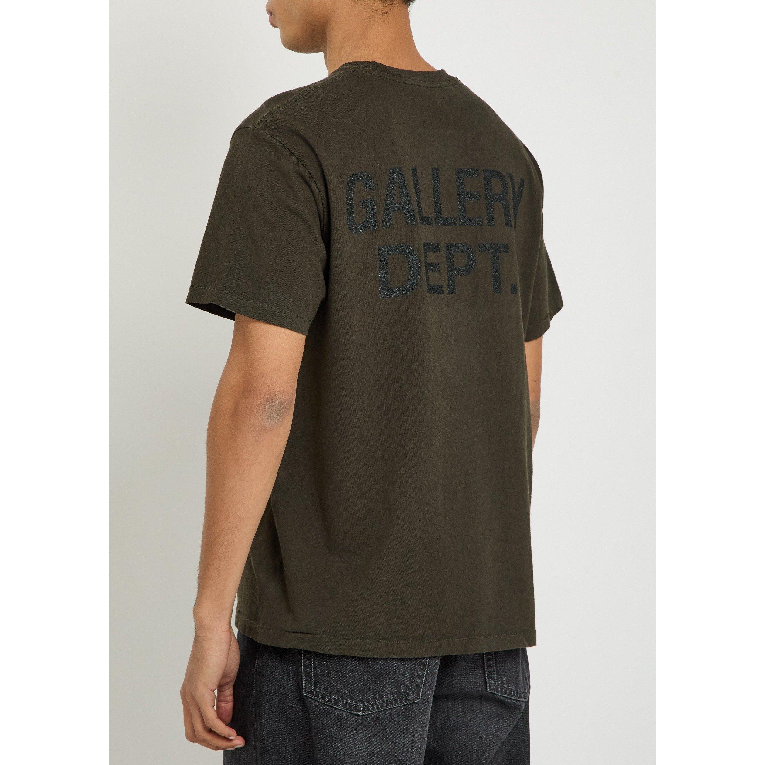 Gallery Dept | Men's Logo Dusty Cotton T-Shirt | HARVEY NICHOLS