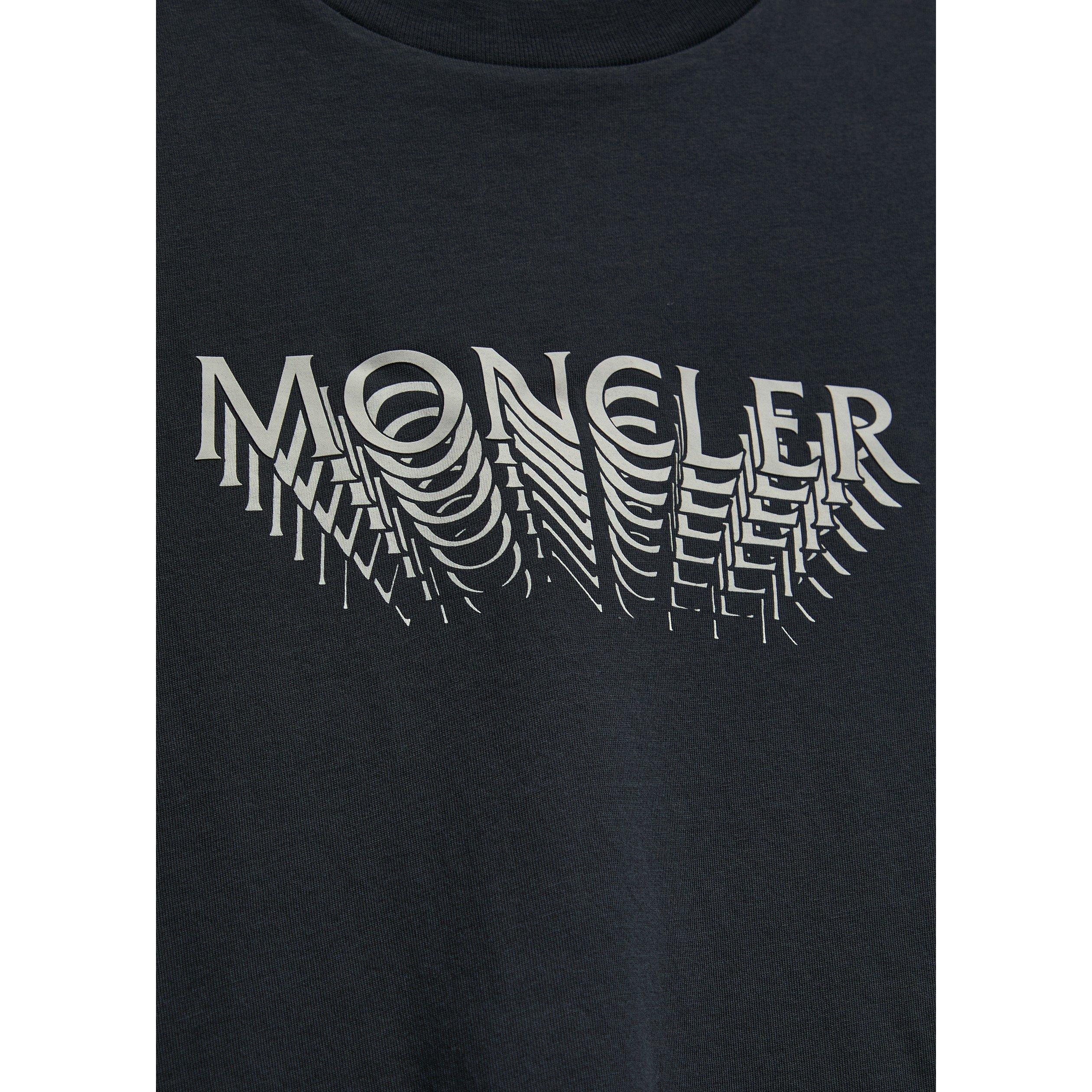 DARK GREY - Moncler - Men's Chest Logo Cotton Short-Sleeve T-Shirt - 4