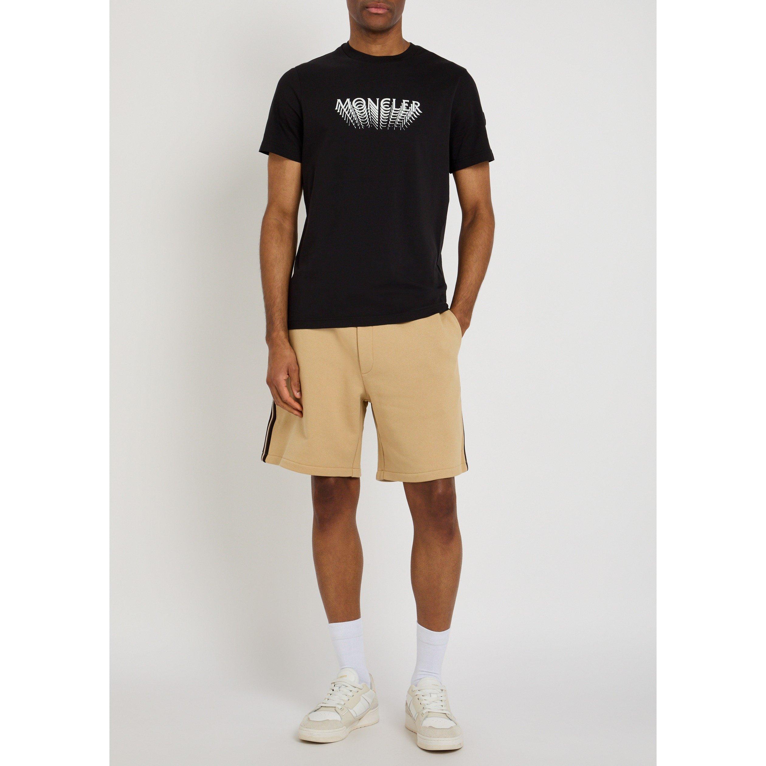 BLACK - Moncler - Men's Chest Logo Short-Sleeve Cotton T-Shirt - 5