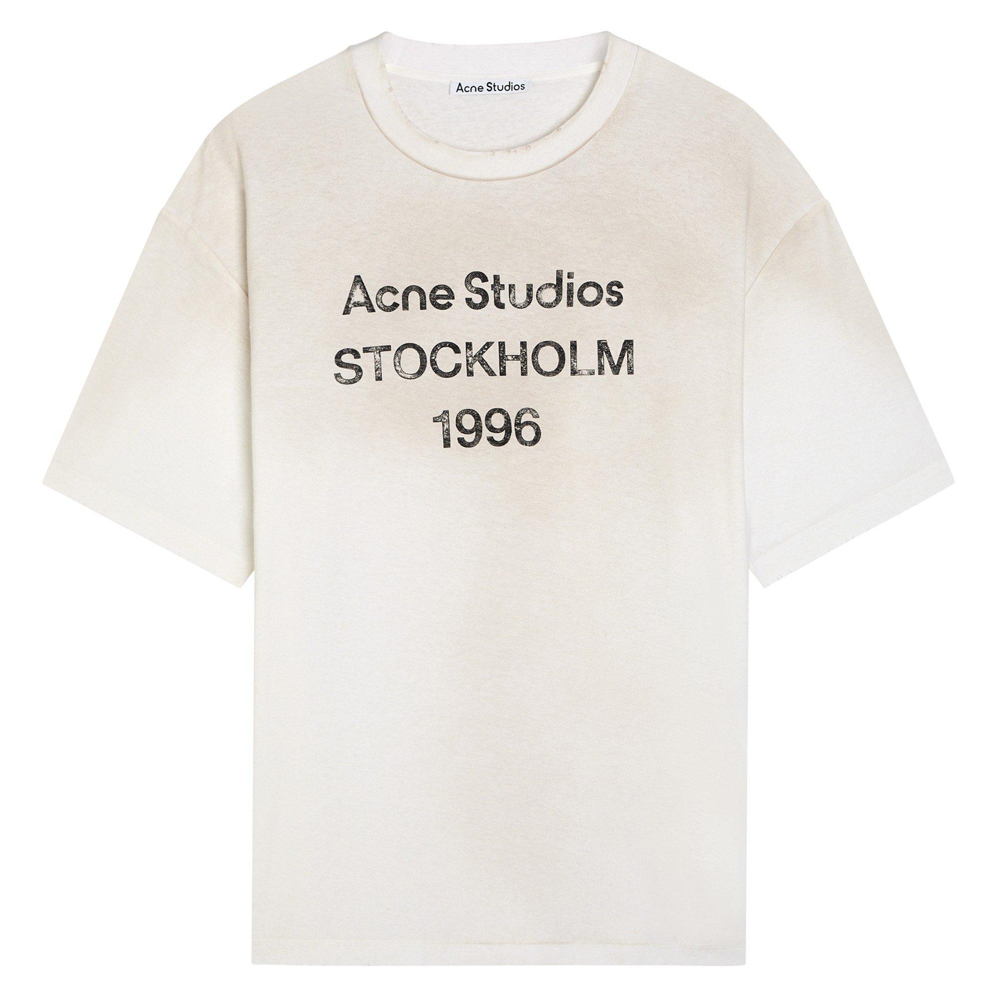 WHITE - Acne Studios - Men's Exford Cotton T-Shirt - 1