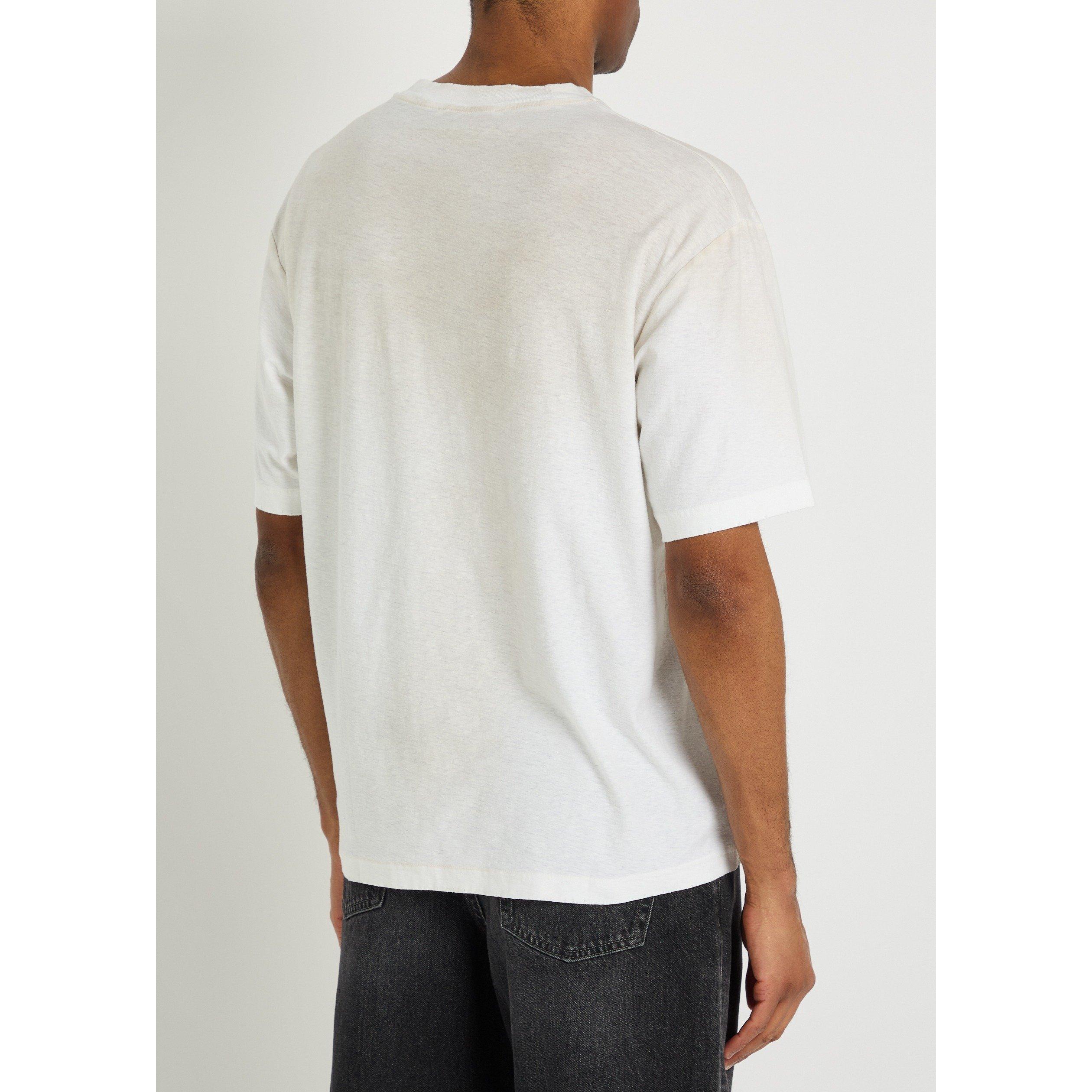 WHITE - Acne Studios - Men's Exford Cotton T-Shirt - 3