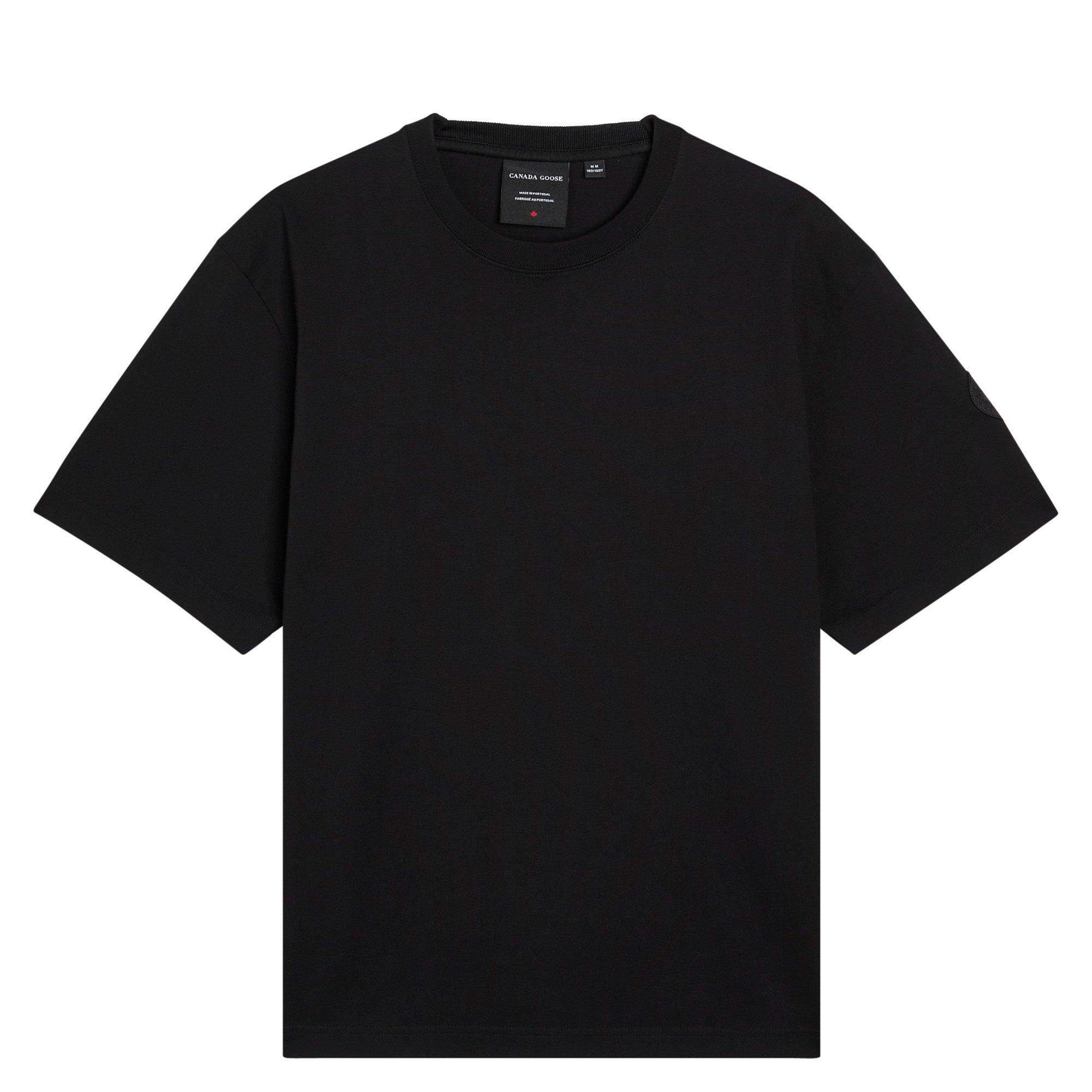 BLACK - Canada Goose - CG TEE SS ARM LOGO NOVO T