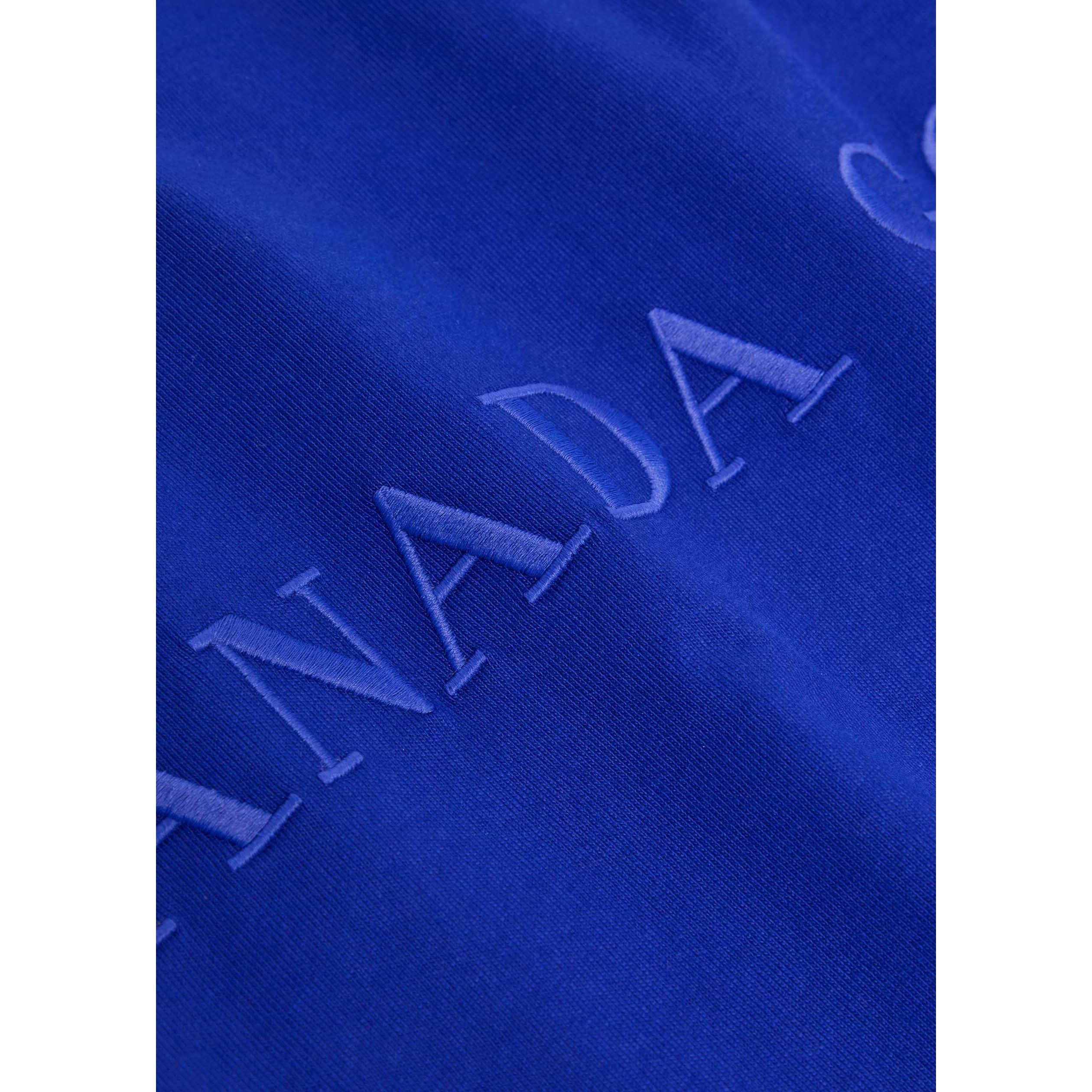 BLUE - Canada Goose - CG TEE SS SCRPT LOGO VANTAGE - 4