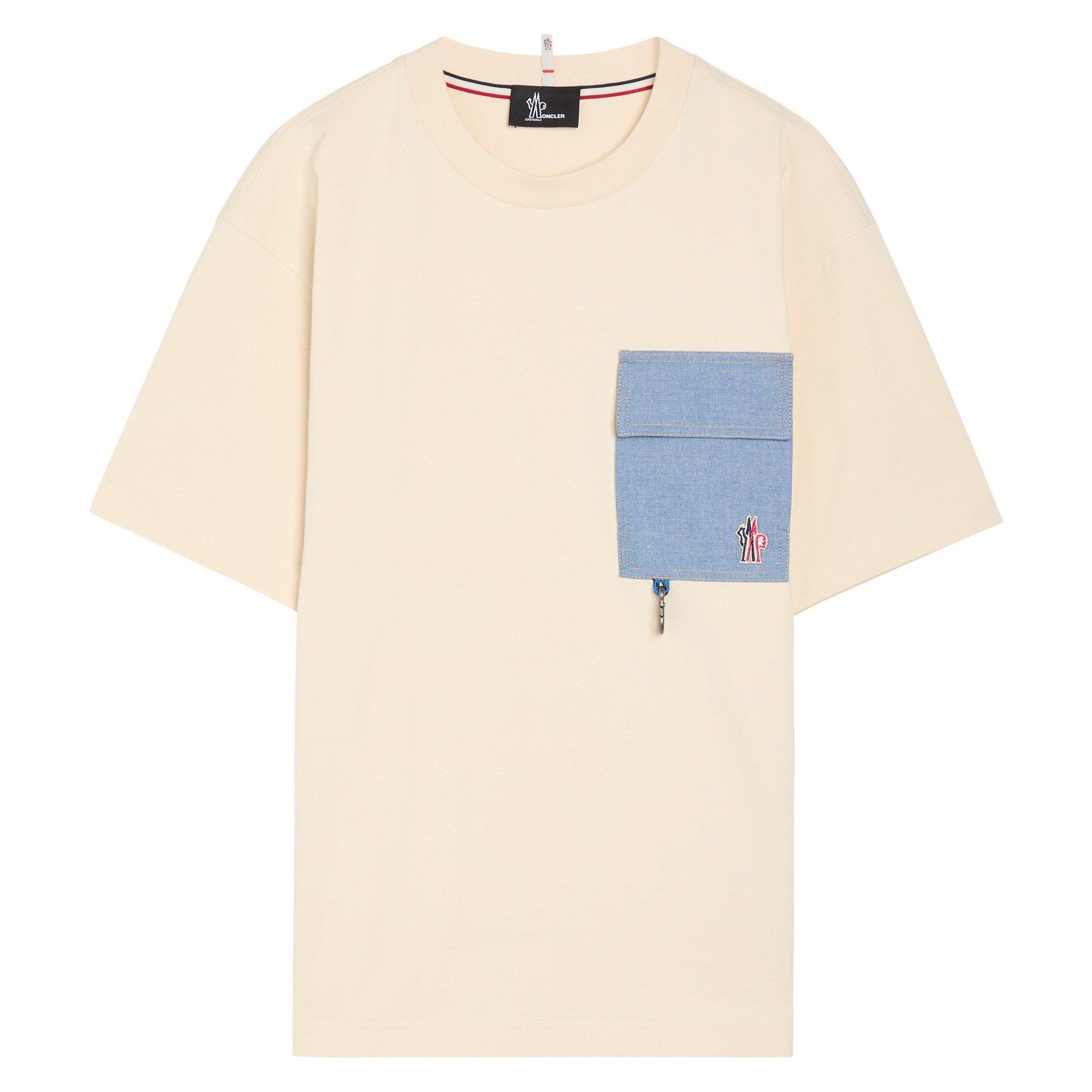WHITE AND OTHER - Moncler Grenoble - MG PKT TEE SS