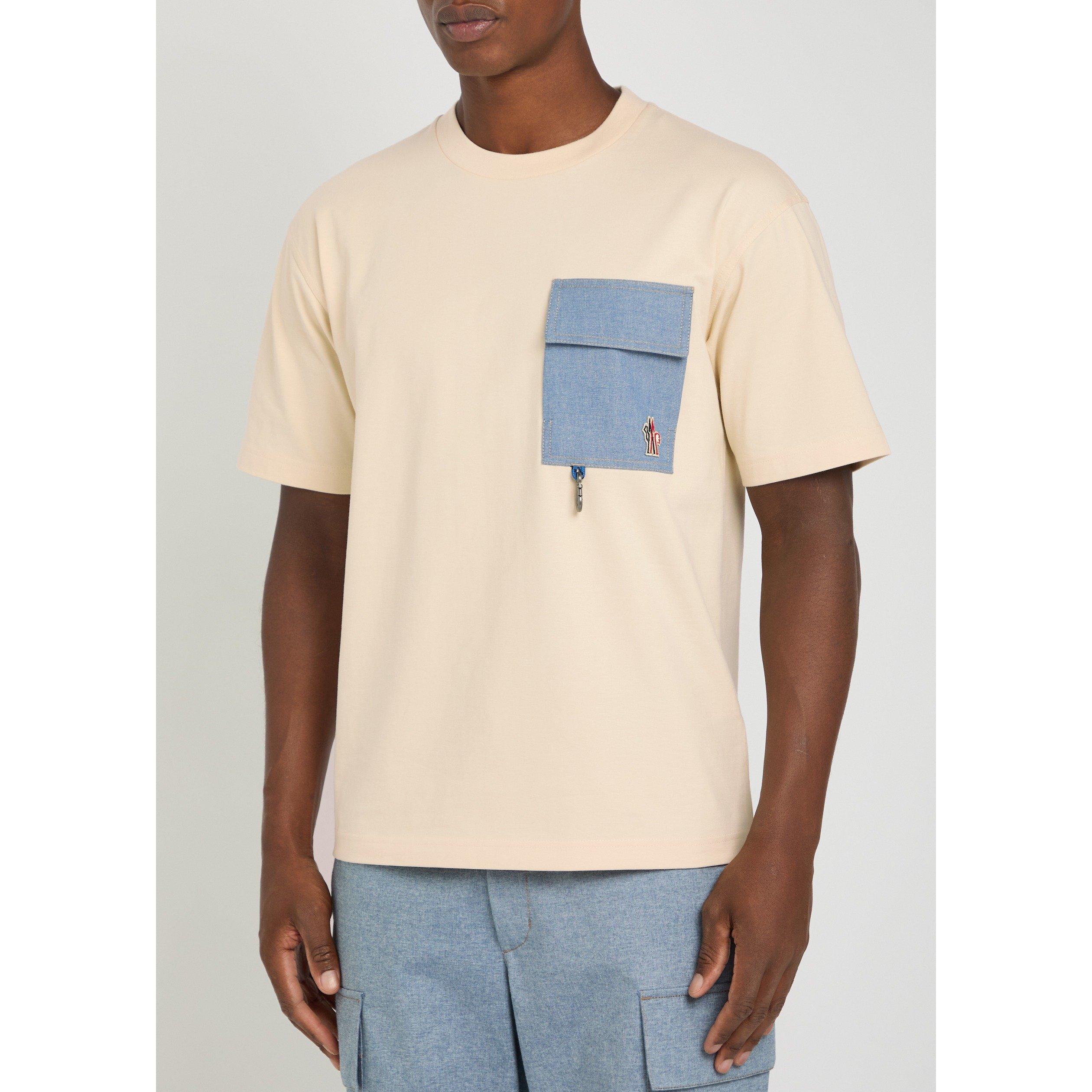 WHITE AND OTHER - Moncler Grenoble - Men's Cotton Short-Sleeve Pocket T-Shirt - 2