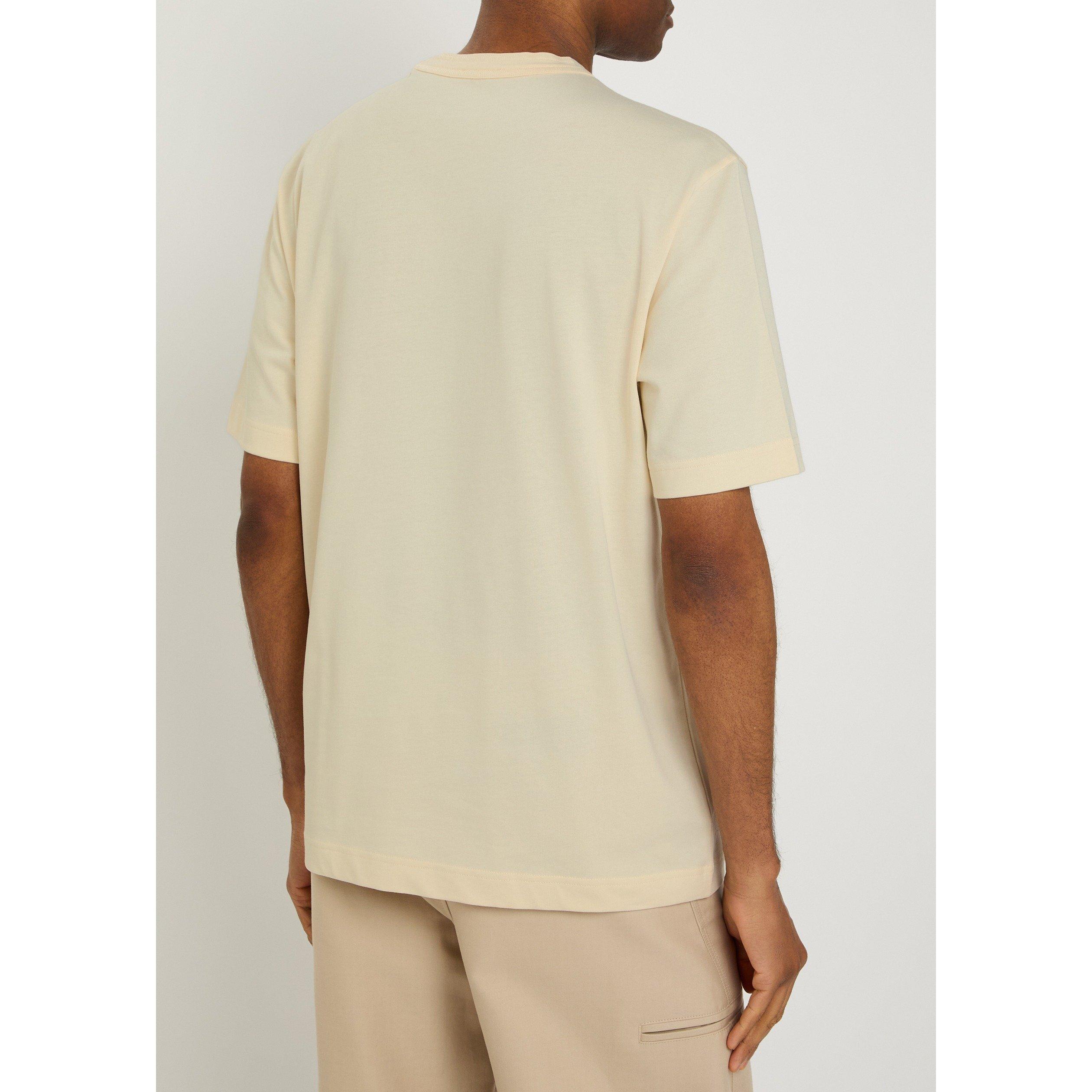WHITE - Moncler - Men's Cotton Short-Sleeve Pocket T-Shirt - 3