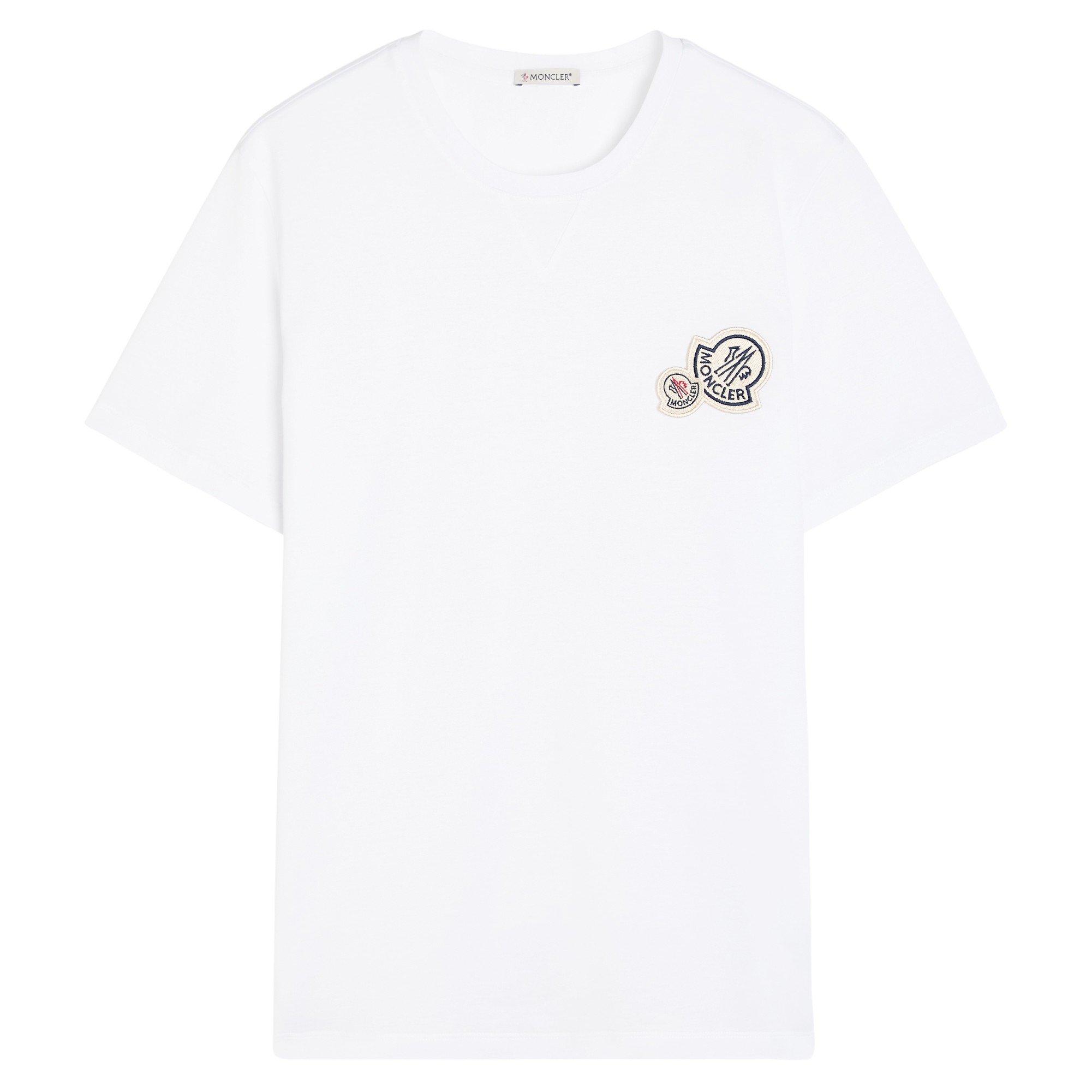 WHITE - Moncler - MON TWO LOGO TEE SS