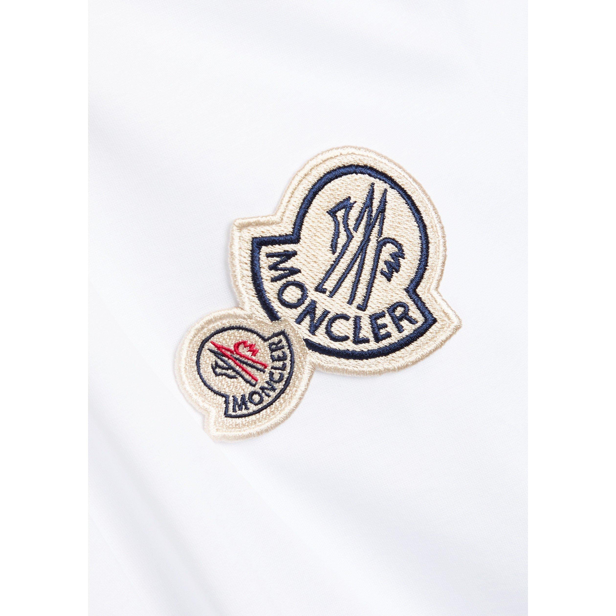 WHITE - Moncler - Men's Two Logo Cotton Short-Sleeve T-Shirt - 4
