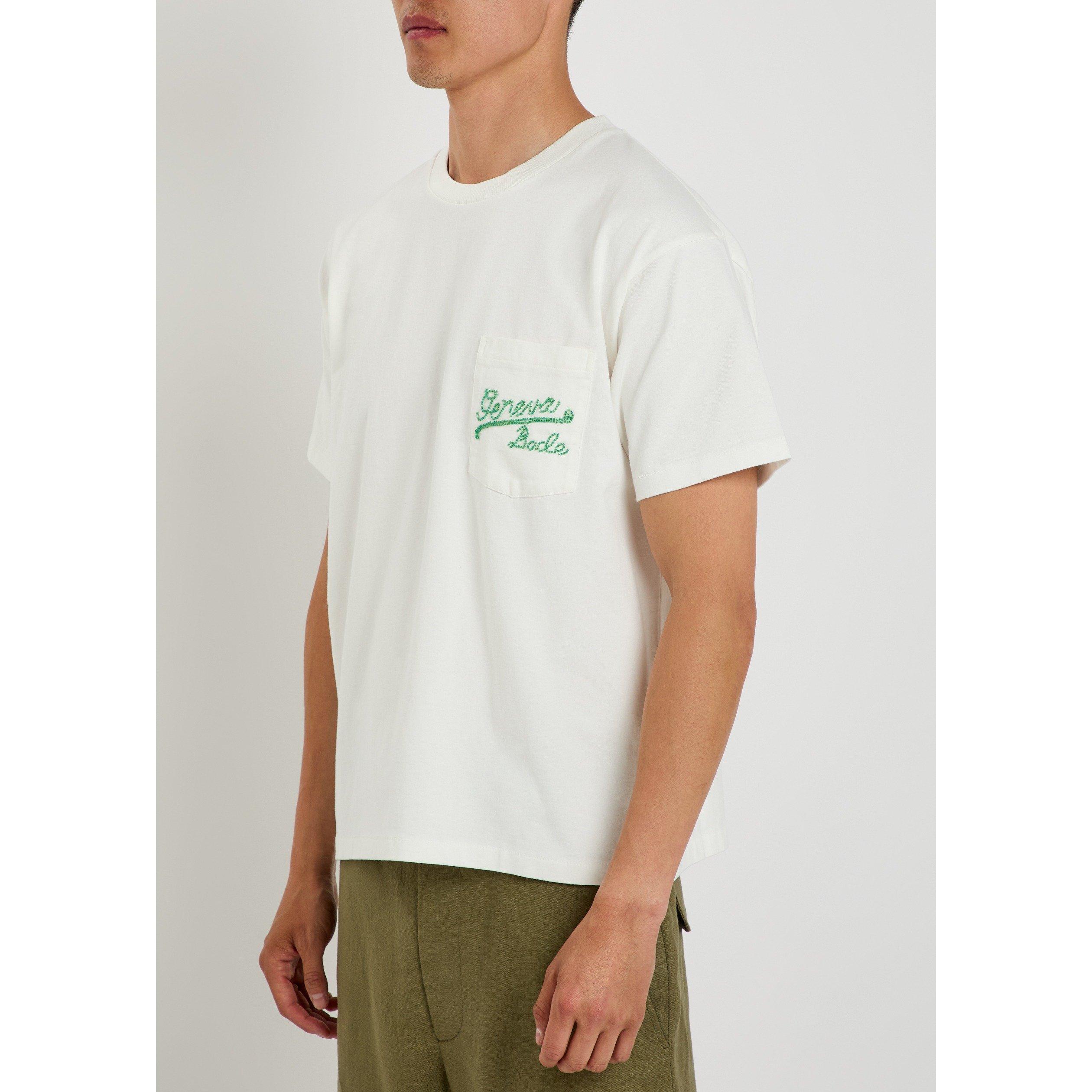 CREAM - Bode - BODE BEADED GENEVA POCKET TEE - 2