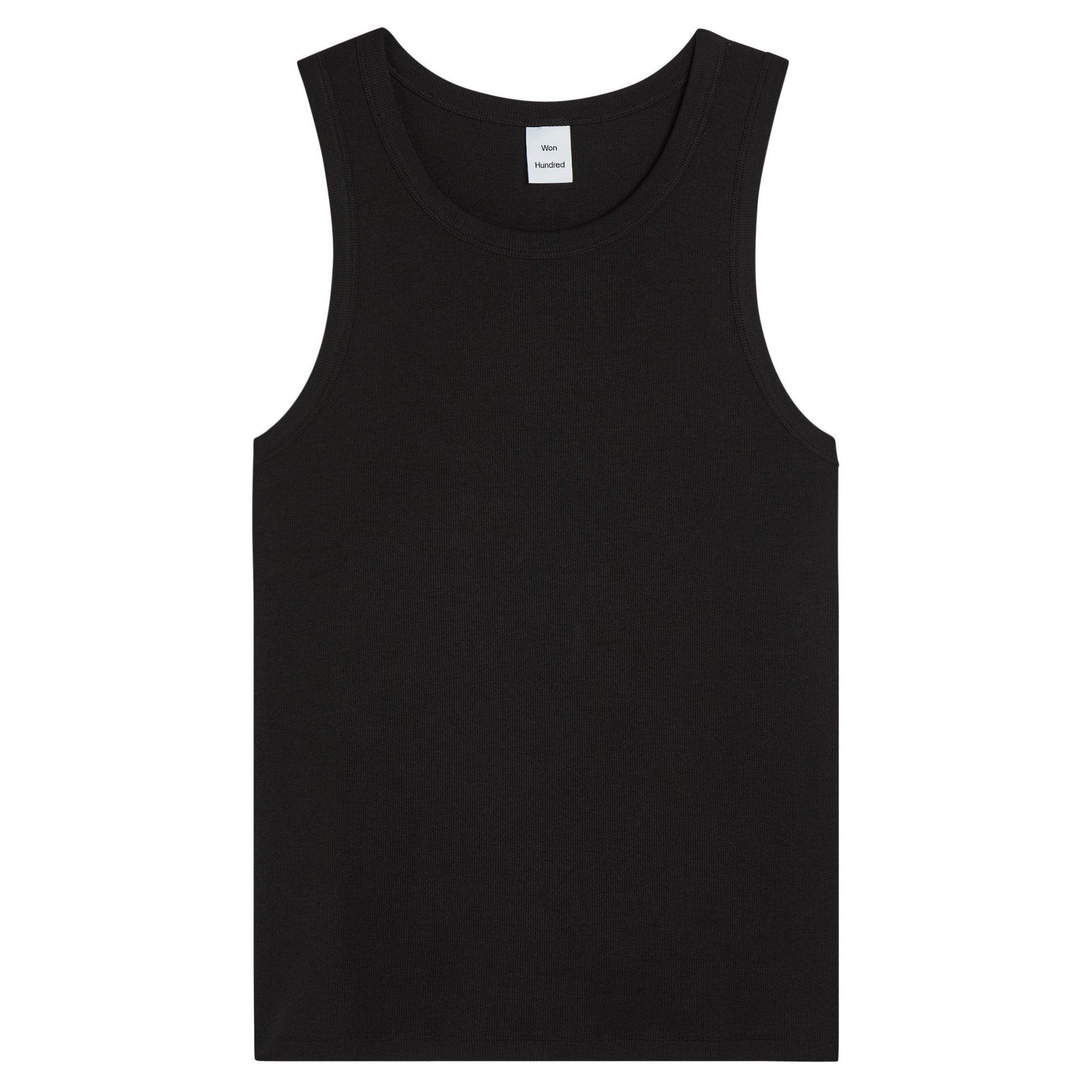 BLACK - Won Hundred - Men's Simo Cotton Slim-Fit Tank Top - 1