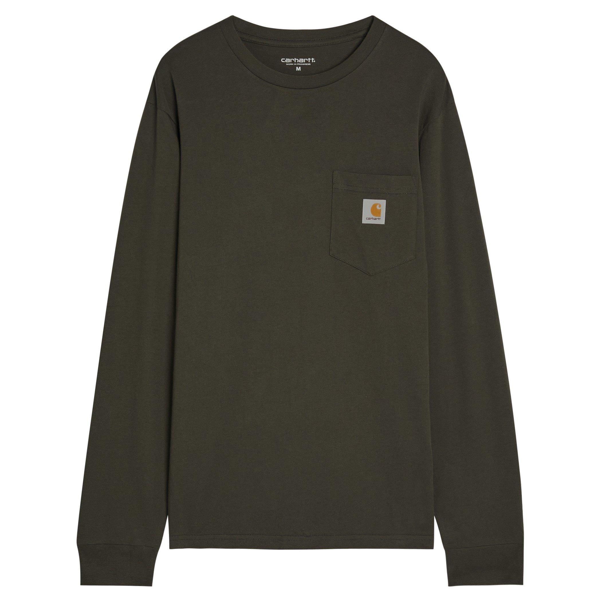 GREEN - Carhartt - CARHARTT PATCH LS TEE