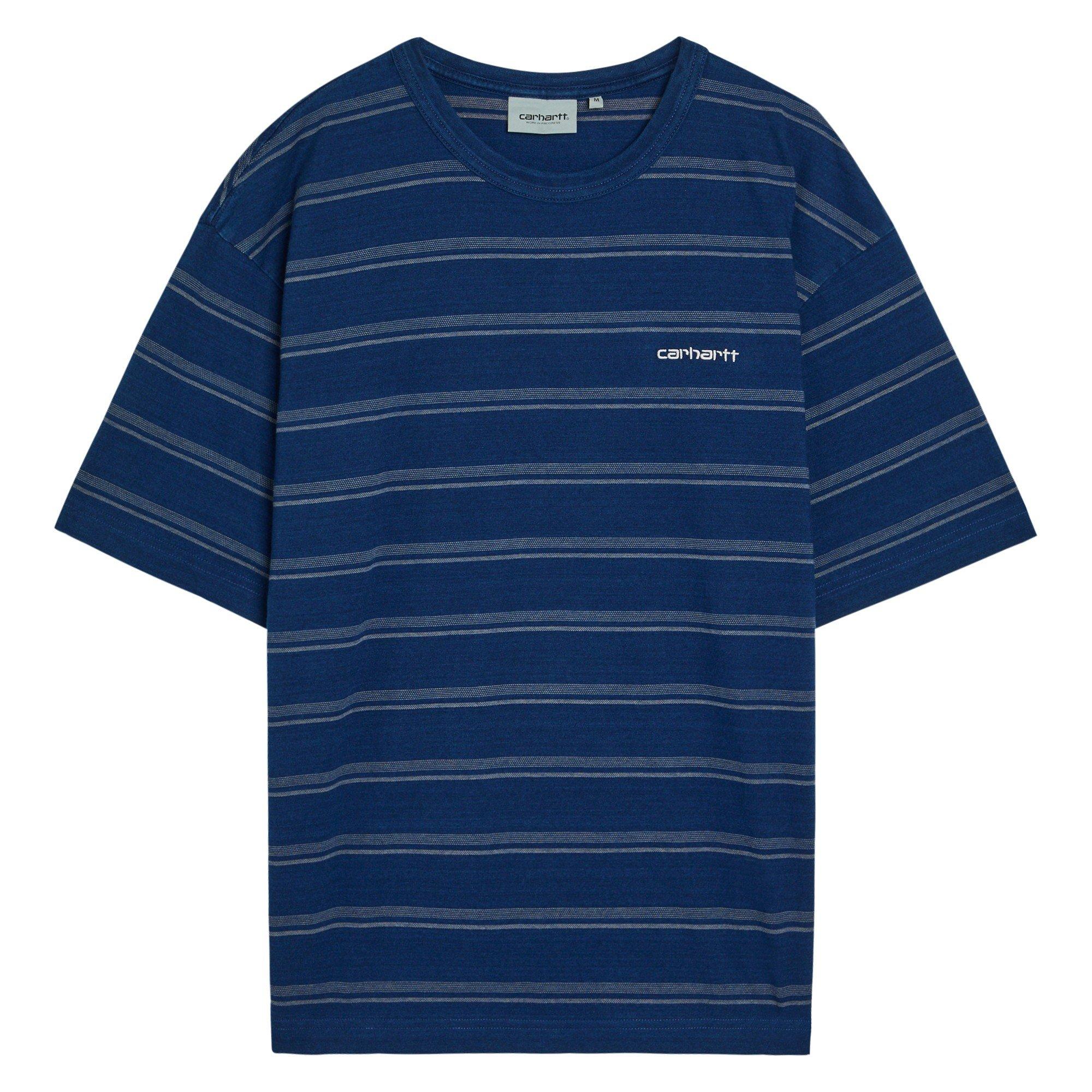 BLUE - Carhartt - CARHARTT MATTI STRIPED T-