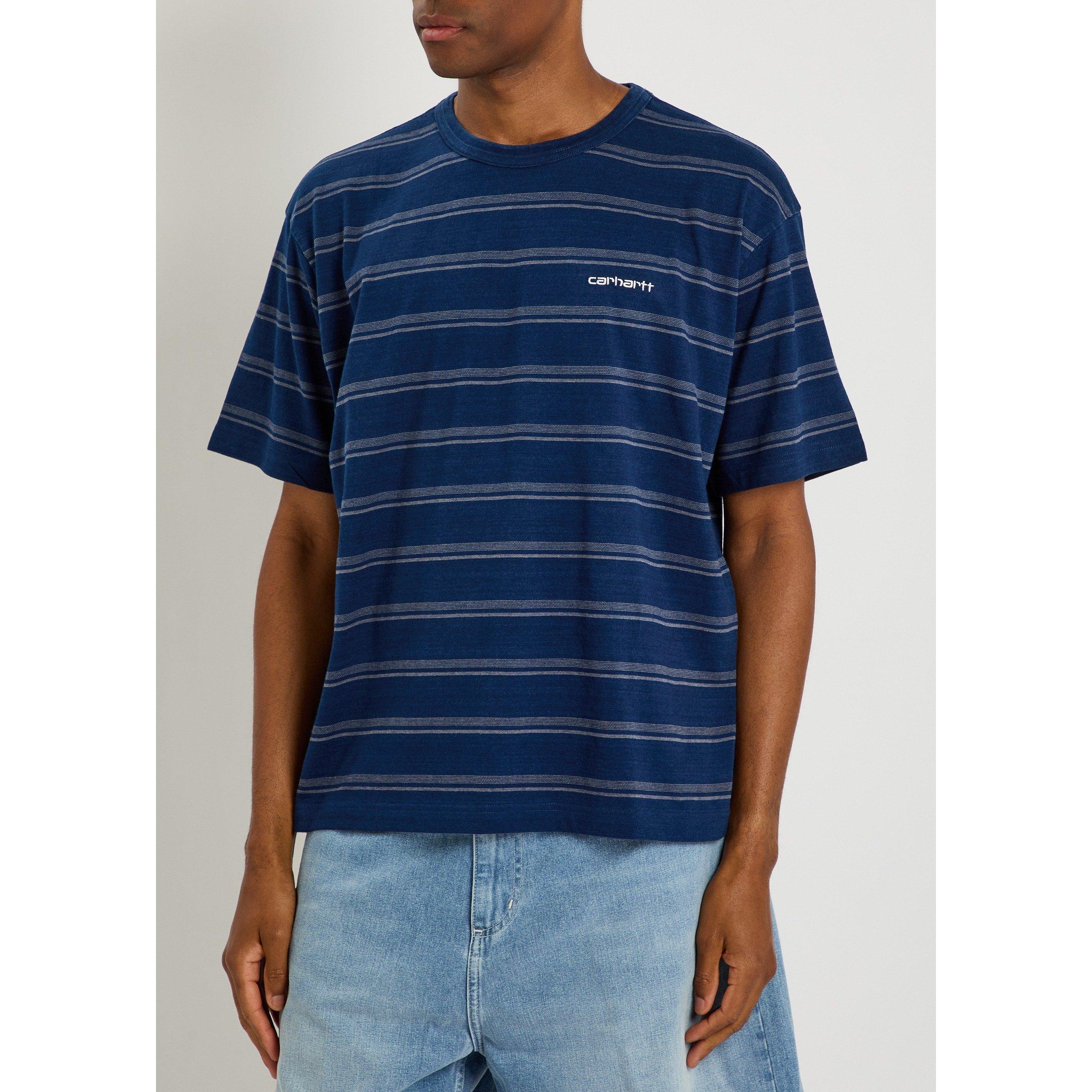 BLUE - Carhartt - CARHARTT MATTI STRIPED T-SHIRT - 2