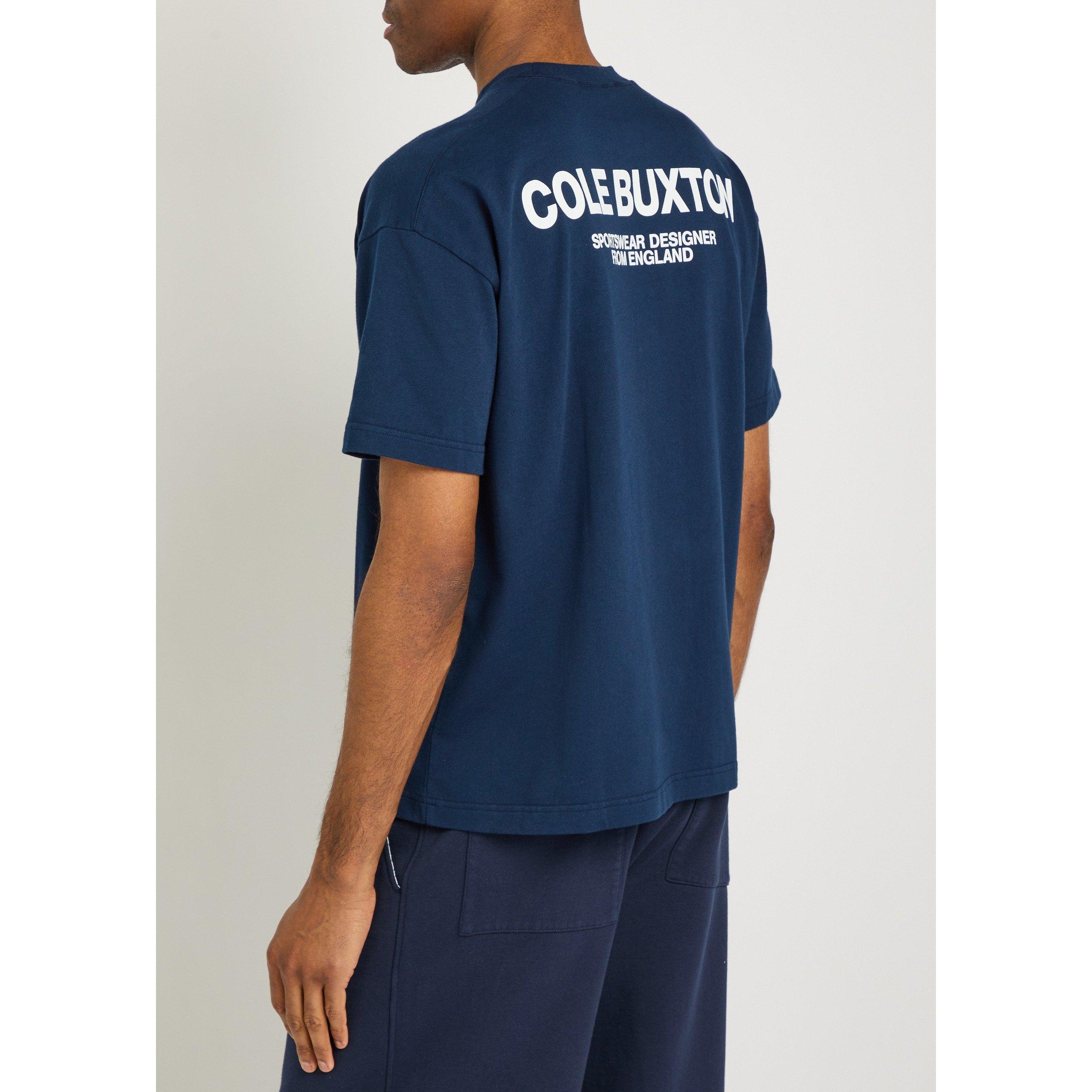 NAVY - Cole Buxton - Men's Cotton Short-Sleeve Crew-Neck T-Shirt - 3