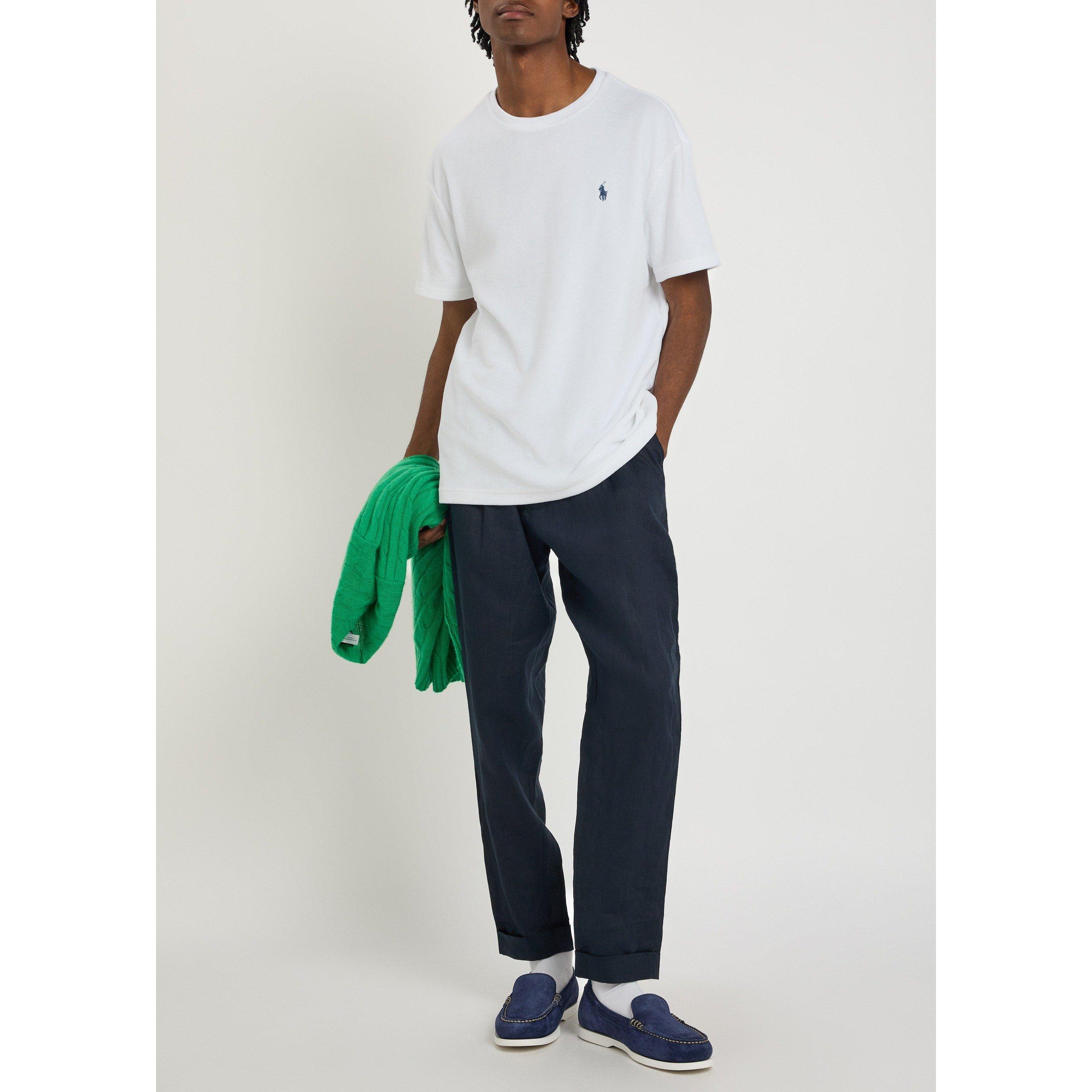 WHITE - Polo Ralph Lauren - Men's Short-Sleeve Cotton Logo T-Shirt - 5