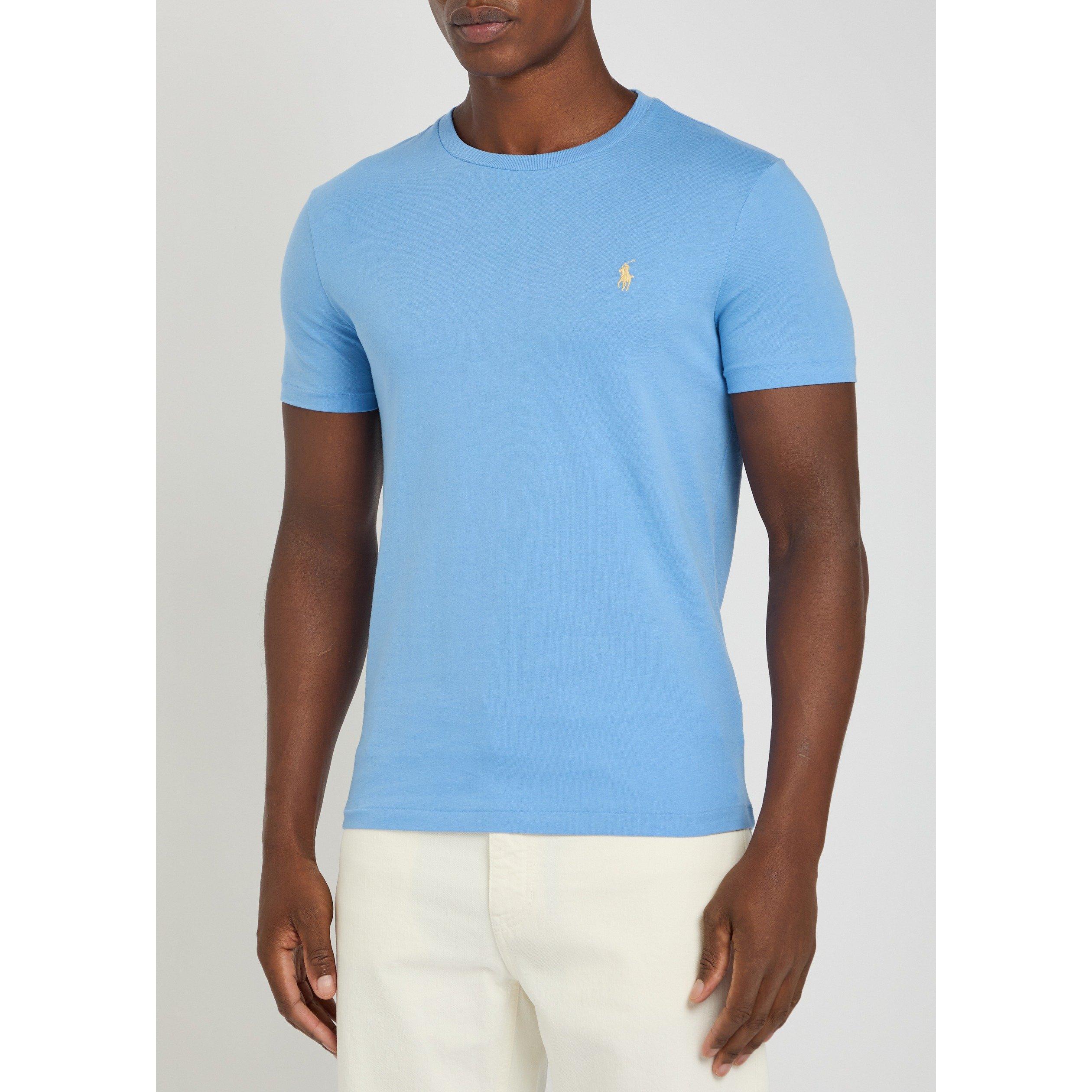 BLUE - Polo Ralph Lauren - Men's Cotton Short-Sleeve Crew-Neck T-Shirt - 2