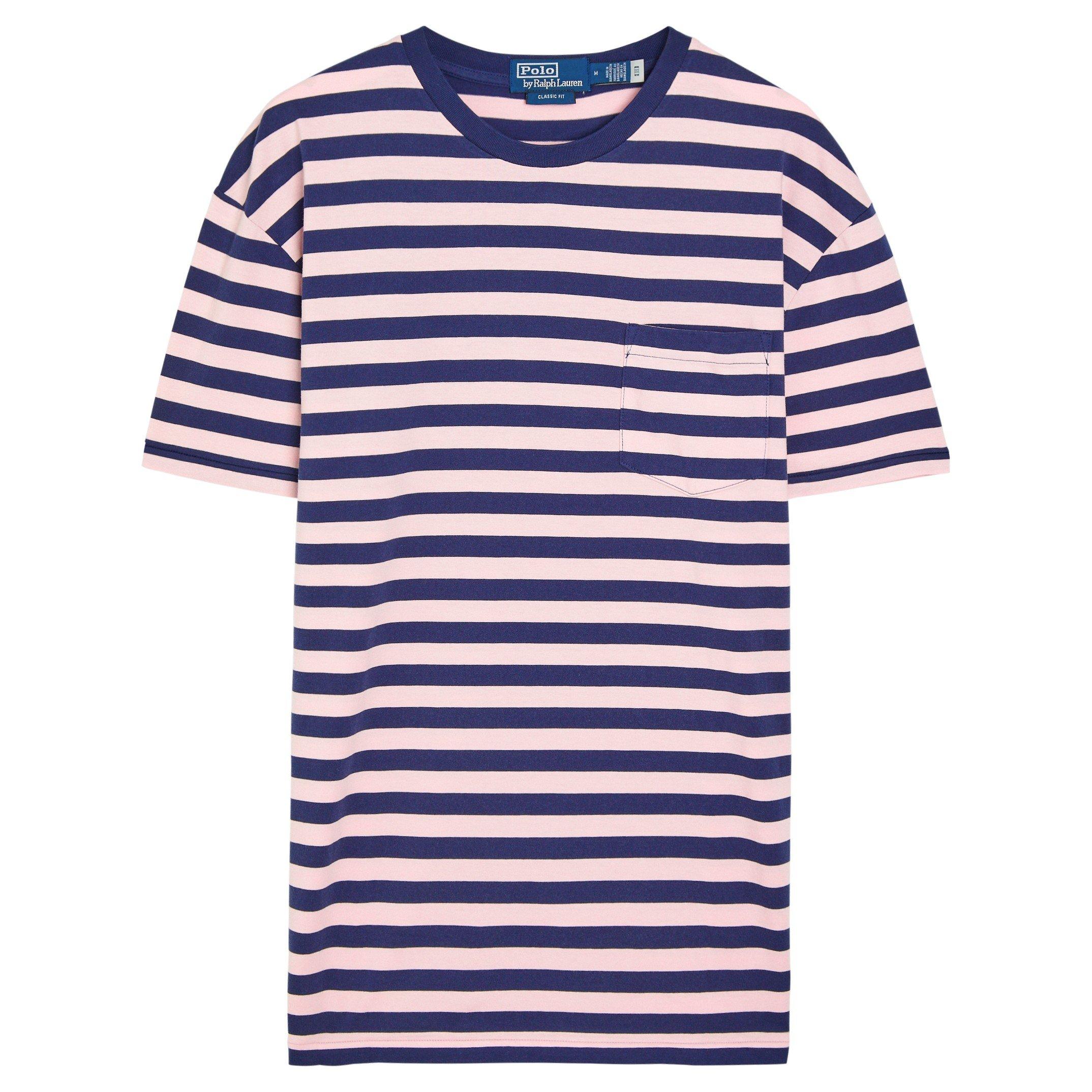 PINK AND OTHER - Polo Ralph Lauren - PRL SS KNIT STRIPE TSHIRT