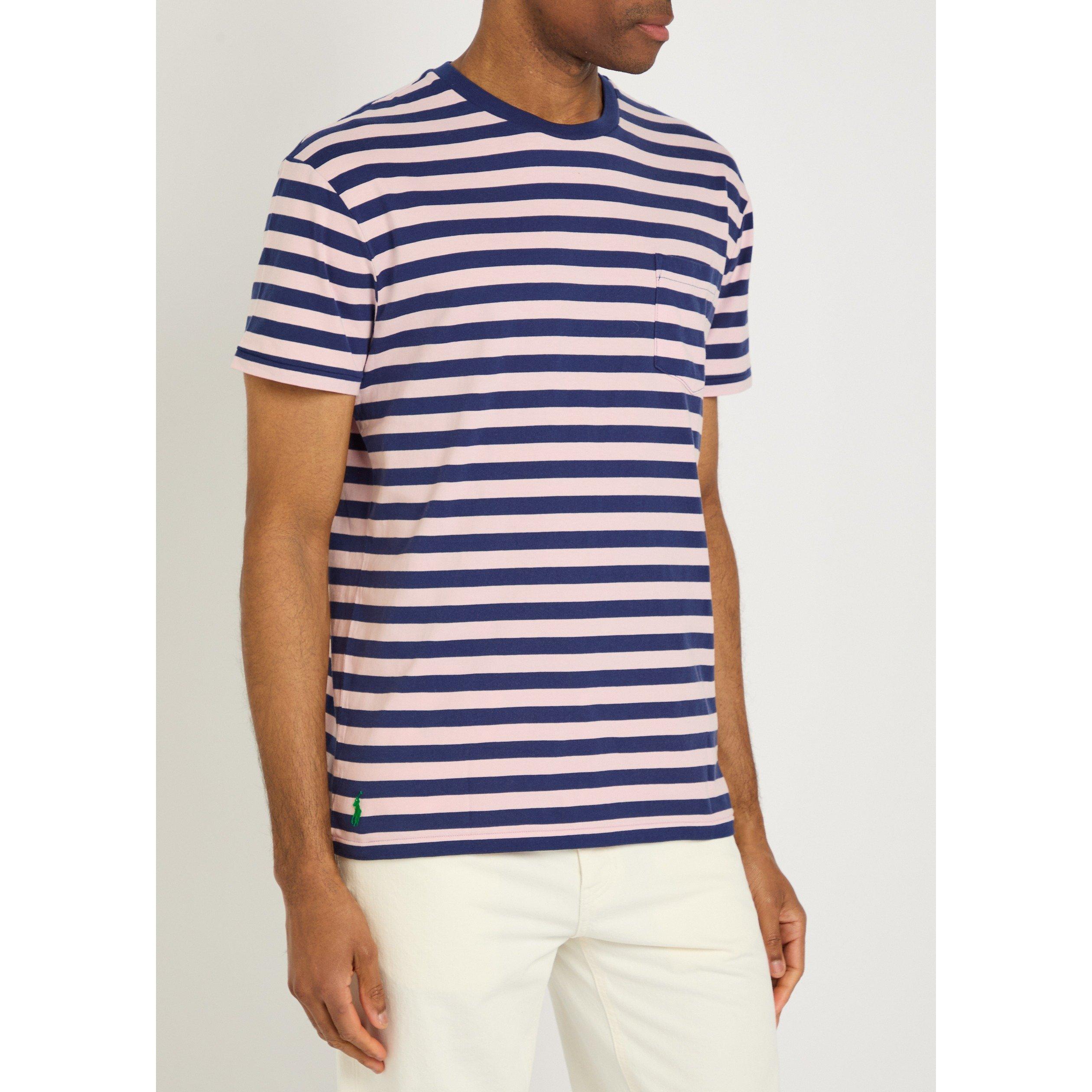 PINK AND OTHER - Polo Ralph Lauren - Men's Striped Short-Sleeve Cotton T-Shirt - 2