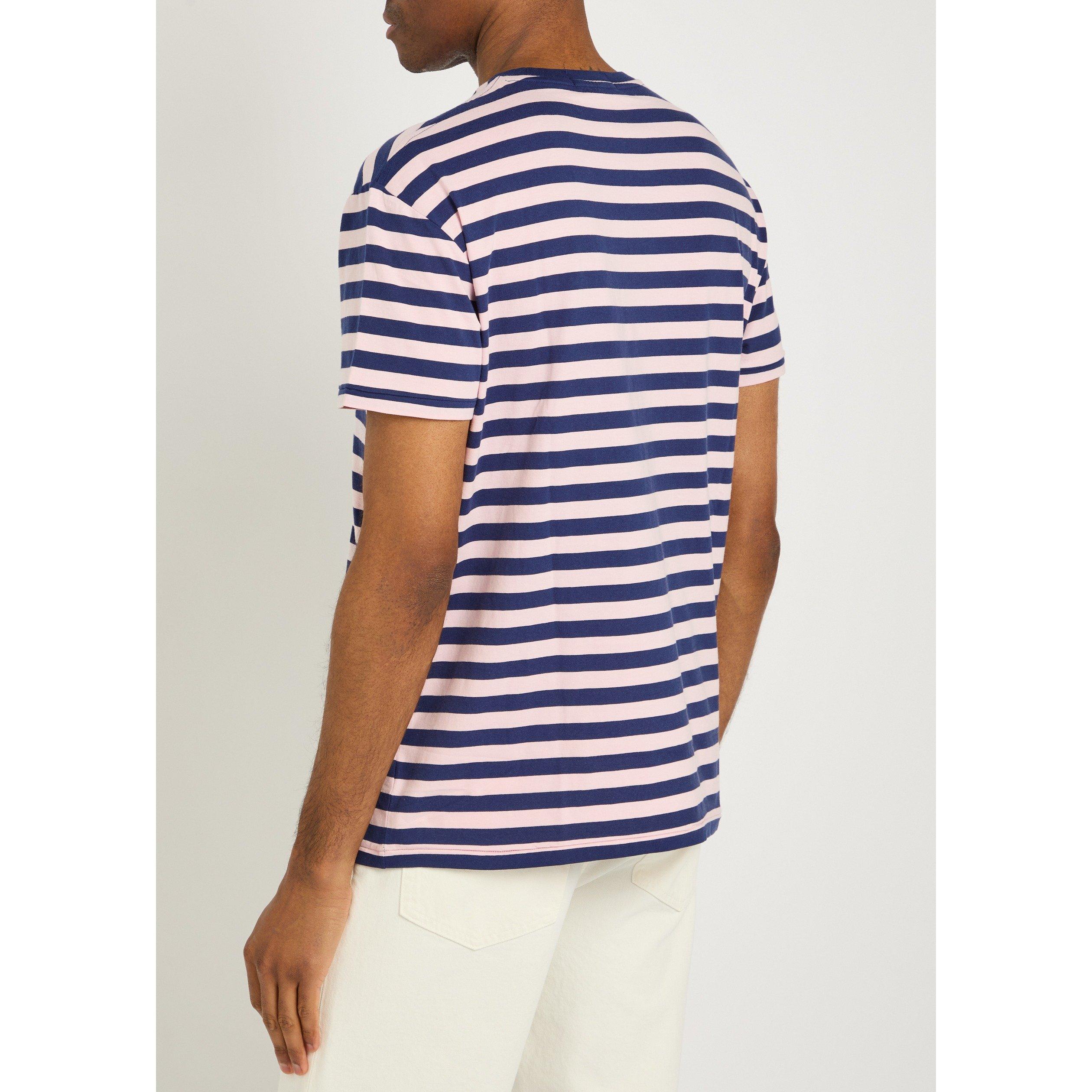 PINK AND OTHER - Polo Ralph Lauren - Men's Striped Short-Sleeve Cotton T-Shirt - 3