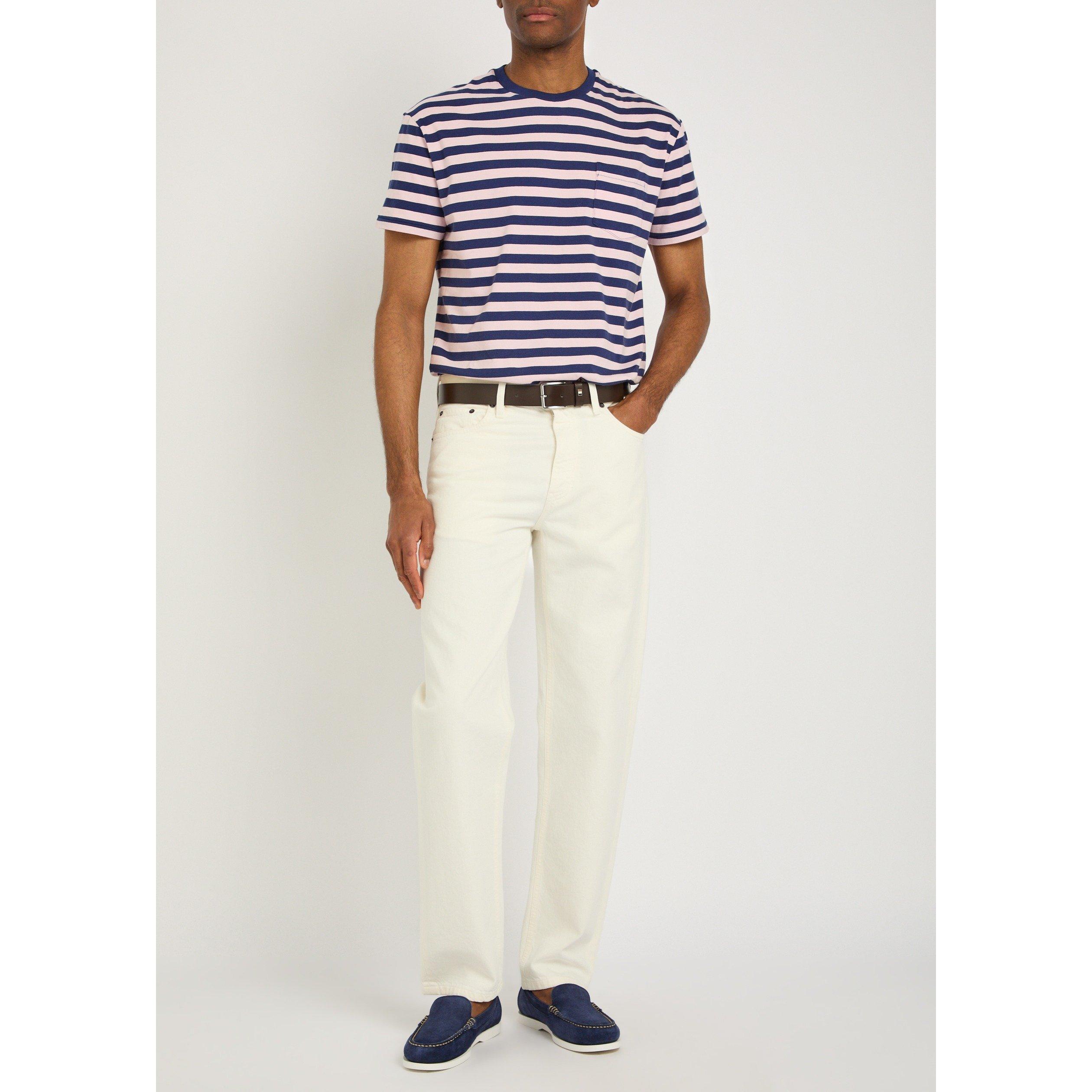 PINK AND OTHER - Polo Ralph Lauren - Men's Striped Short-Sleeve Cotton T-Shirt - 5