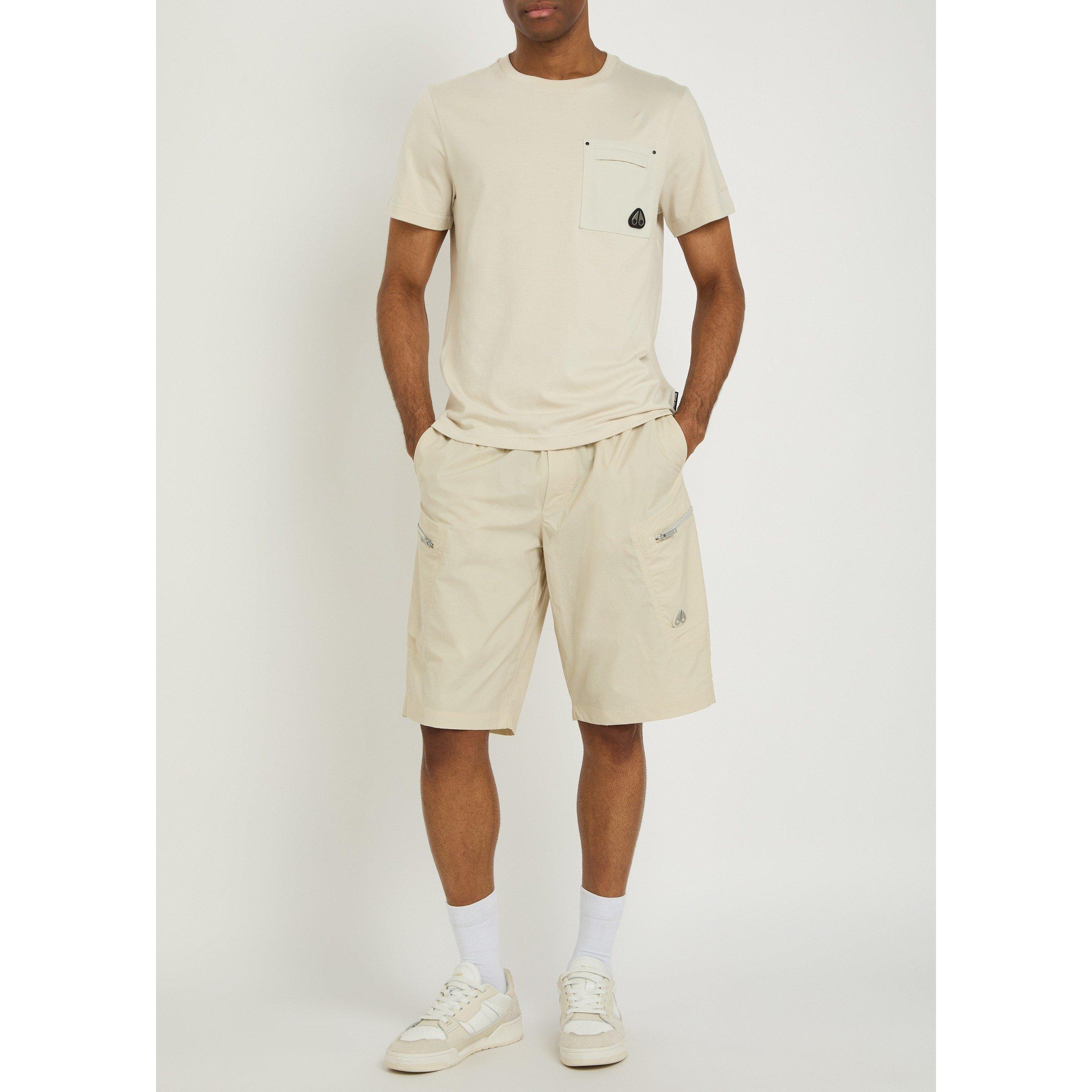 CREAM - Moose Knuckles - Men's Dalon Cotton Short-Sleeve Slim-Fit T-Shirt - 5