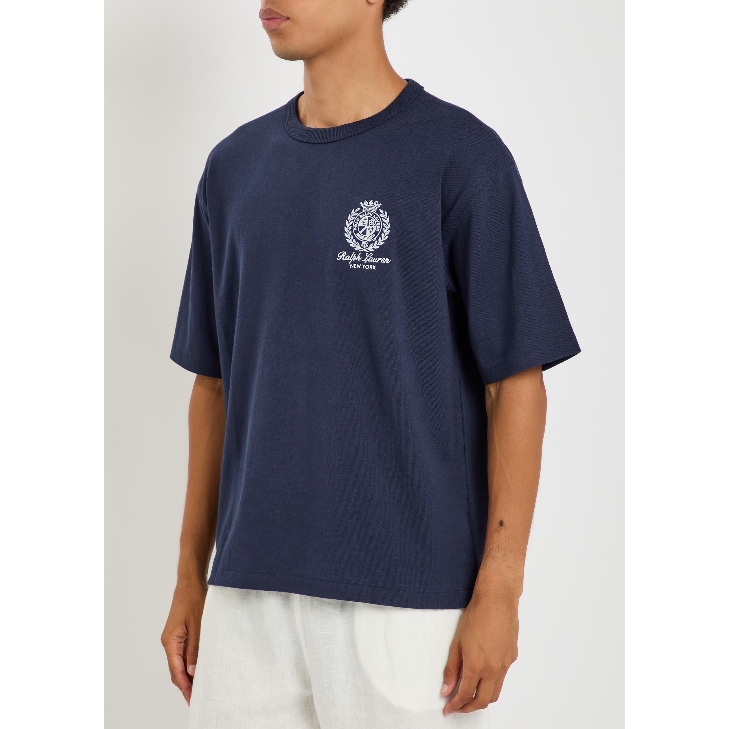 NAVY - Polo Ralph Lauren - Men's Logo Cotton T-Shirt - 2