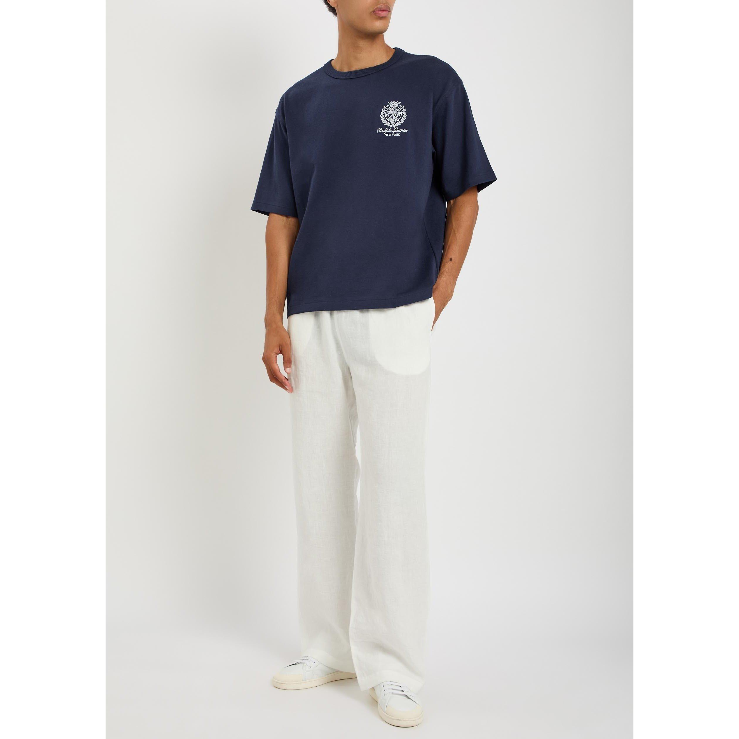 NAVY - Polo Ralph Lauren - Men's Logo Cotton T-Shirt - 5