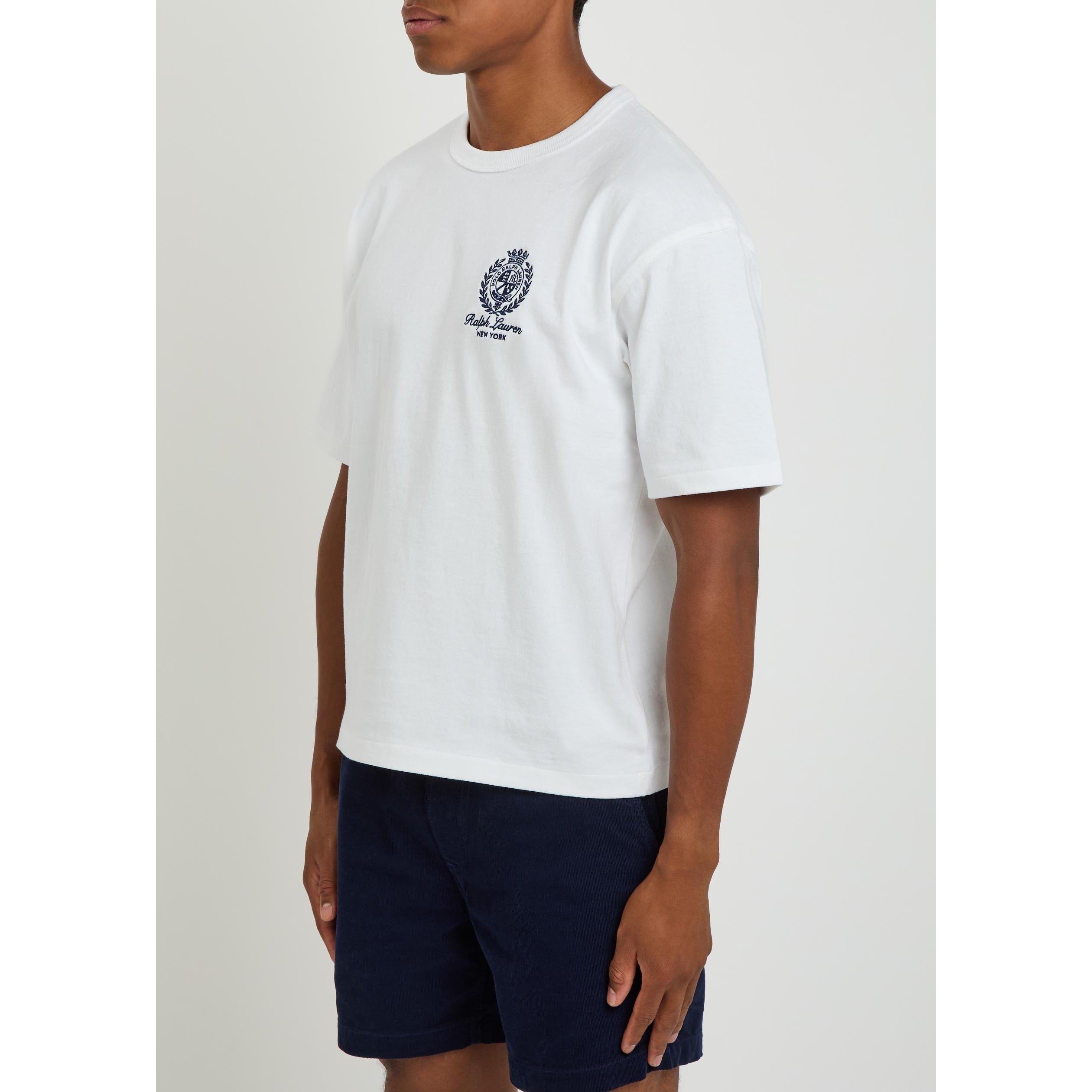 WHITE - Polo Ralph Lauren - Men's Crest Logo Cotton Short-Sleeve T-Shirt - 2