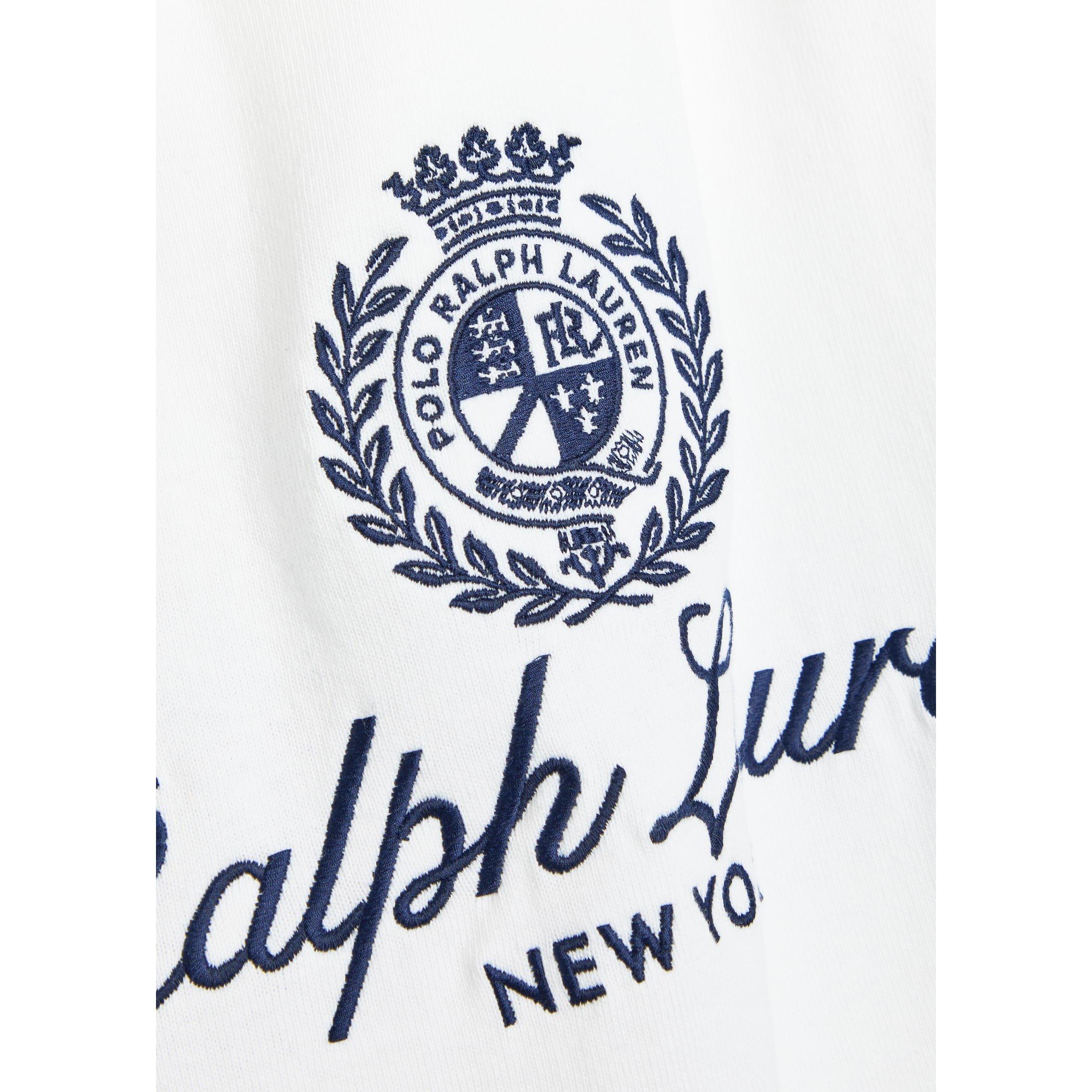 WHITE - Polo Ralph Lauren - Men's Crest Logo Cotton Short-Sleeve T-Shirt - 4