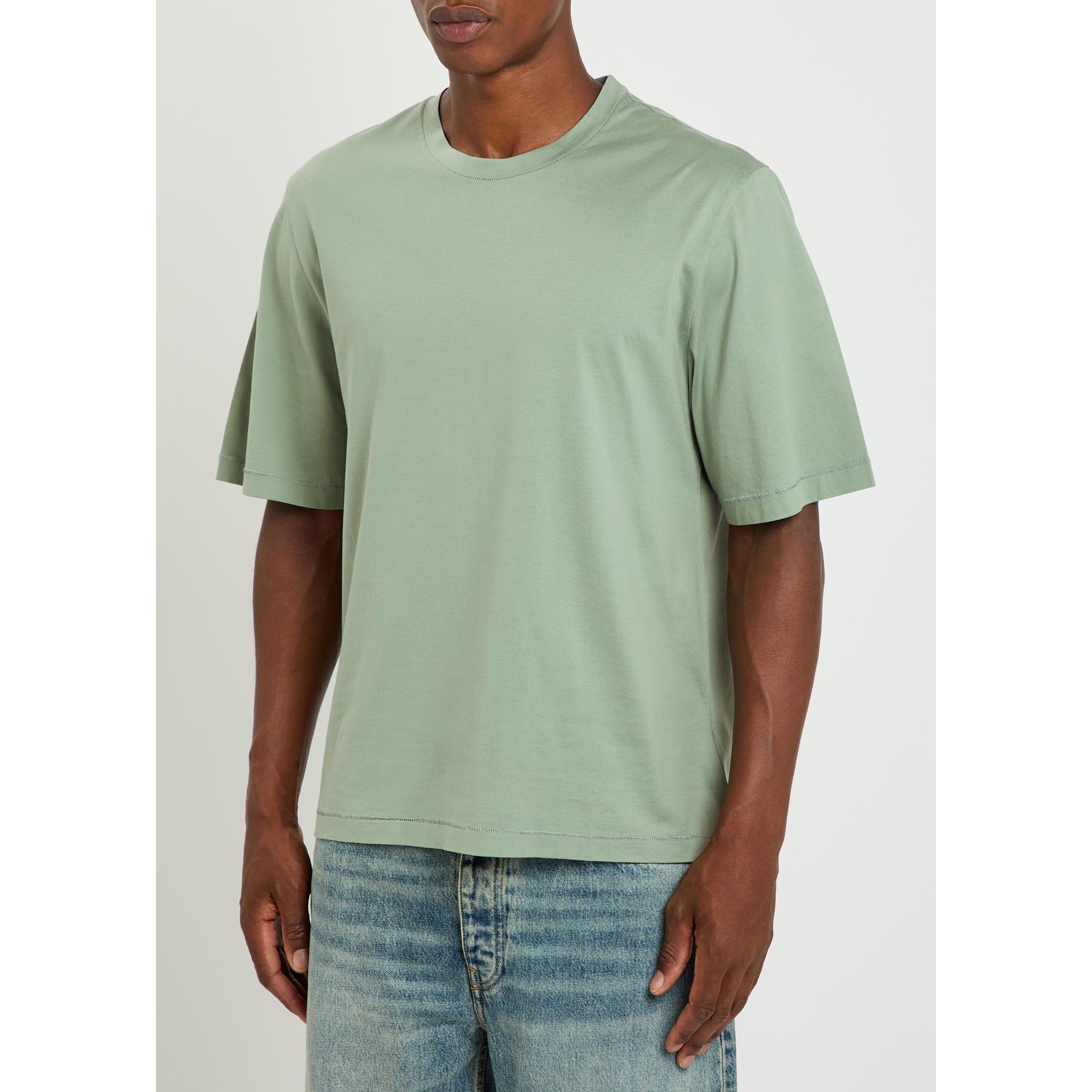 LIGHT GREEN - Officine Generale - OG  BARA MERCERIZED TEE SS - 2