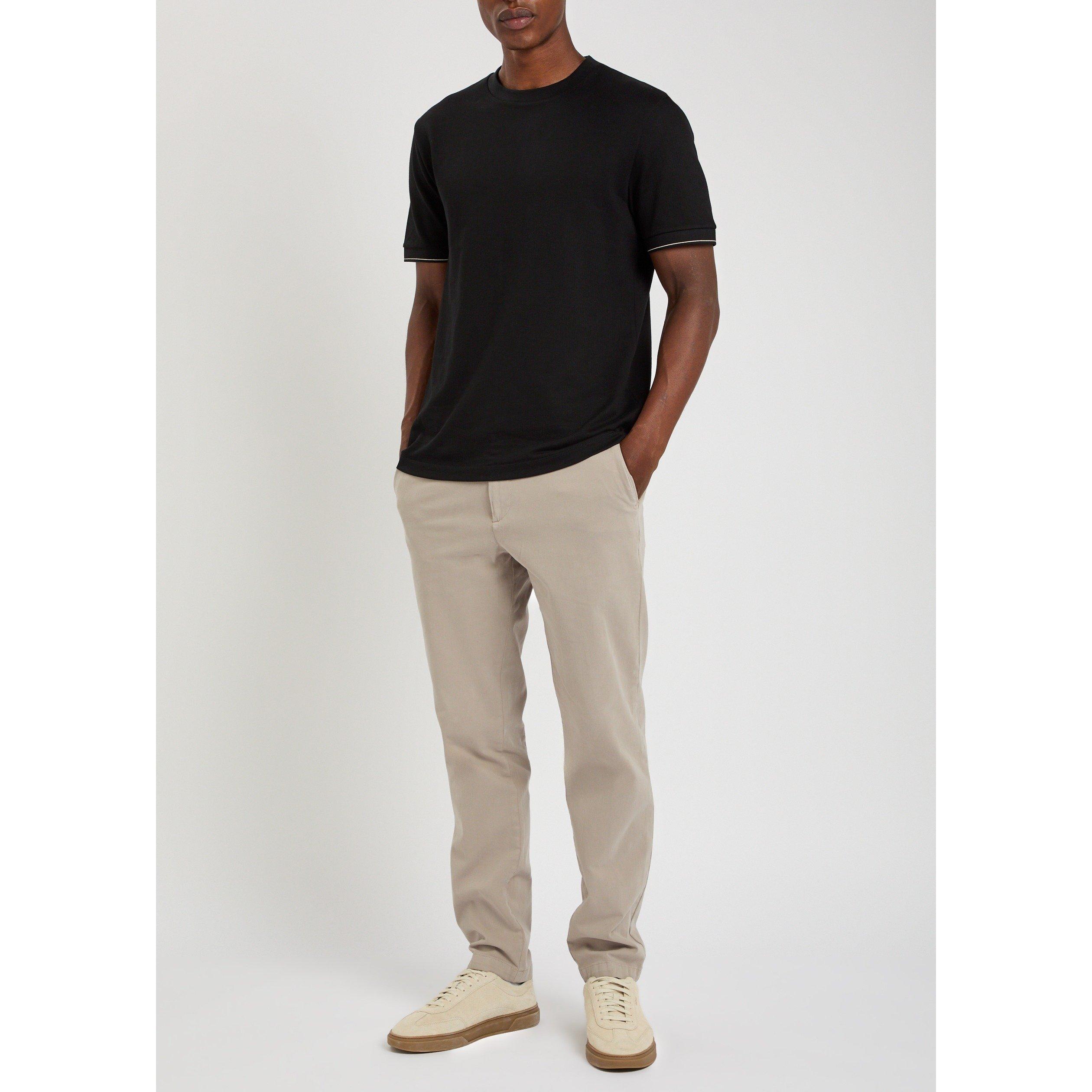 BLACK - Boss - Men's Taut Cotton Short-Sleeve T-Shirt - 5