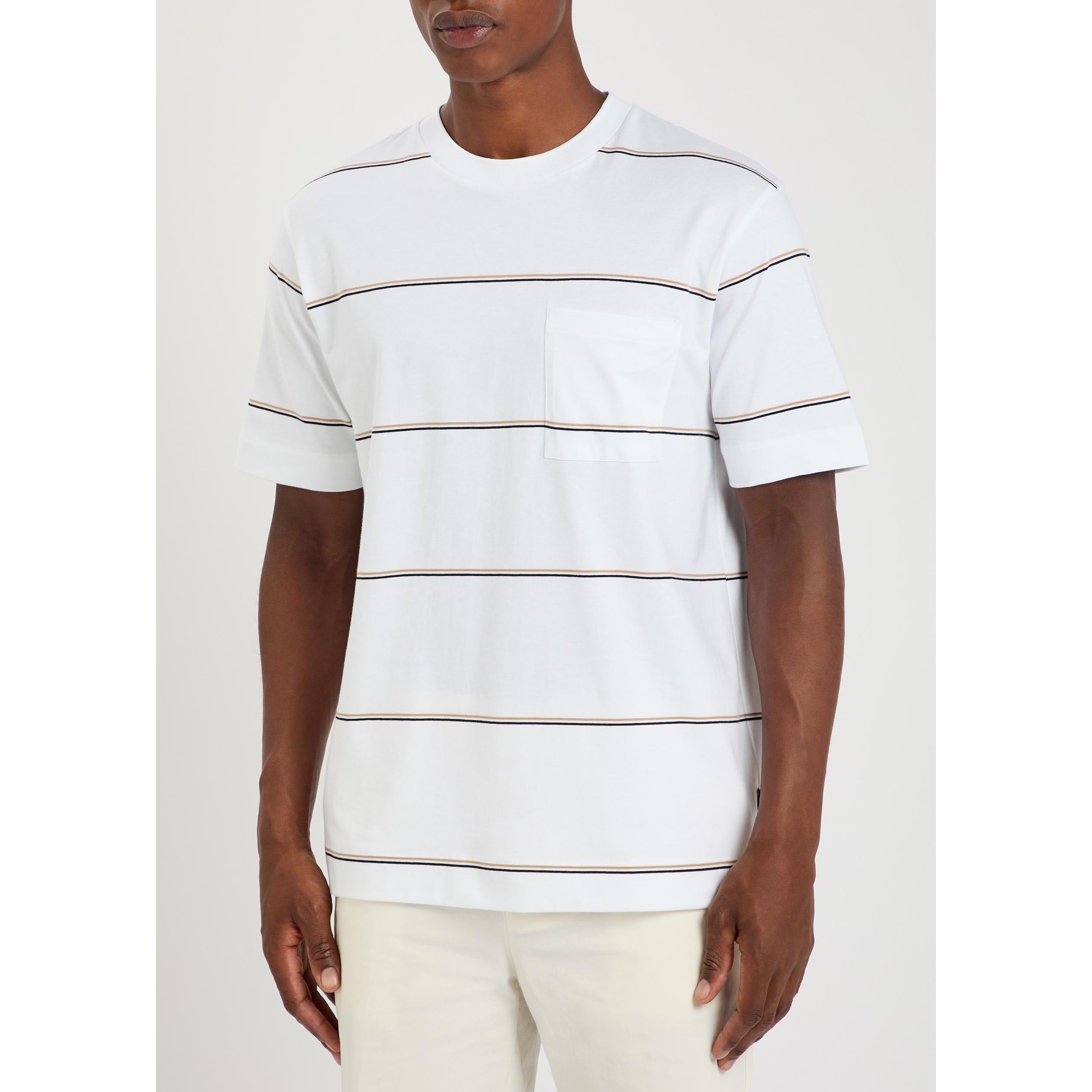 WHITE - Boss - HB TIGERMAN STRIPED TEE SS - 2