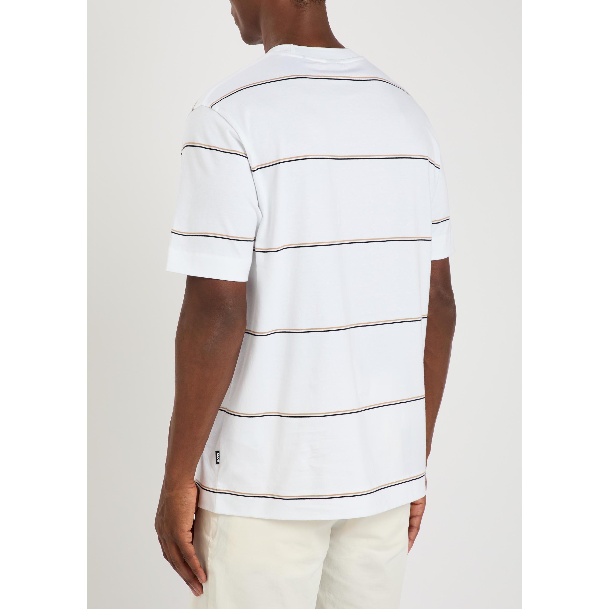 WHITE - Boss - HB TIGERMAN STRIPED TEE SS - 3