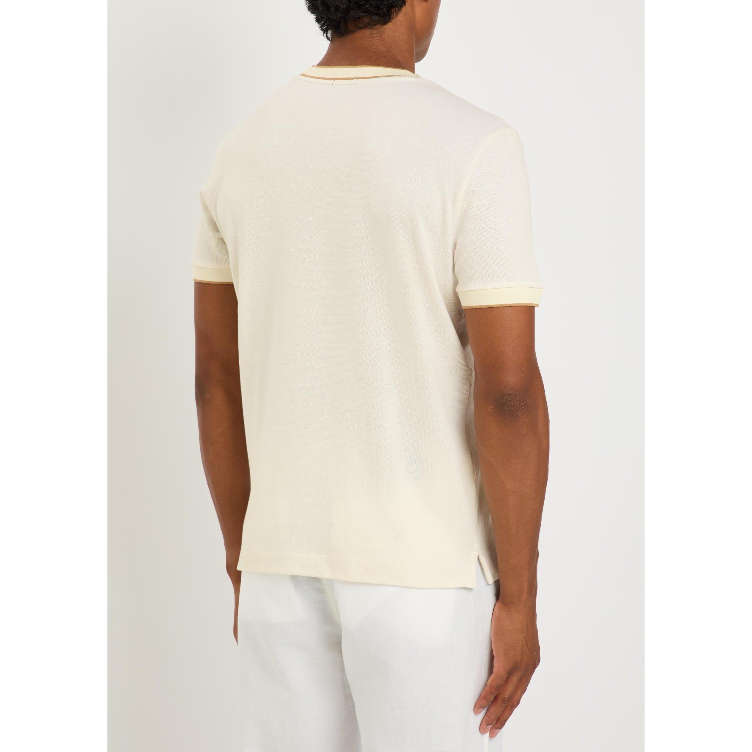 ECRU - Boss - Men's Thompson Short-Sleeve Cotton T-Shirt - 3